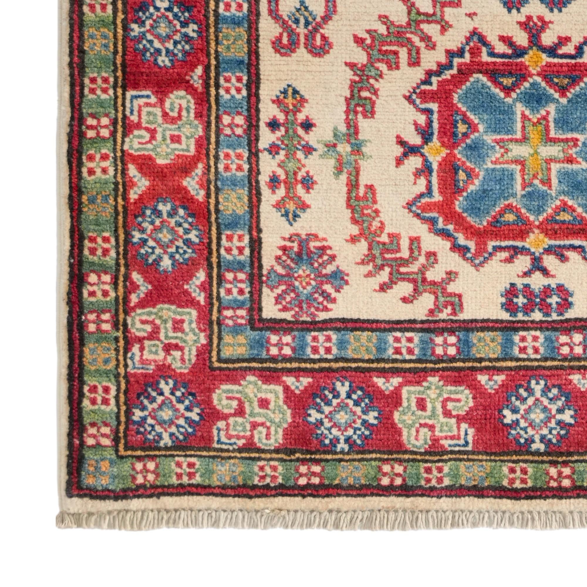 80cm x 120cm Handgeknüpft Kazak Teppich