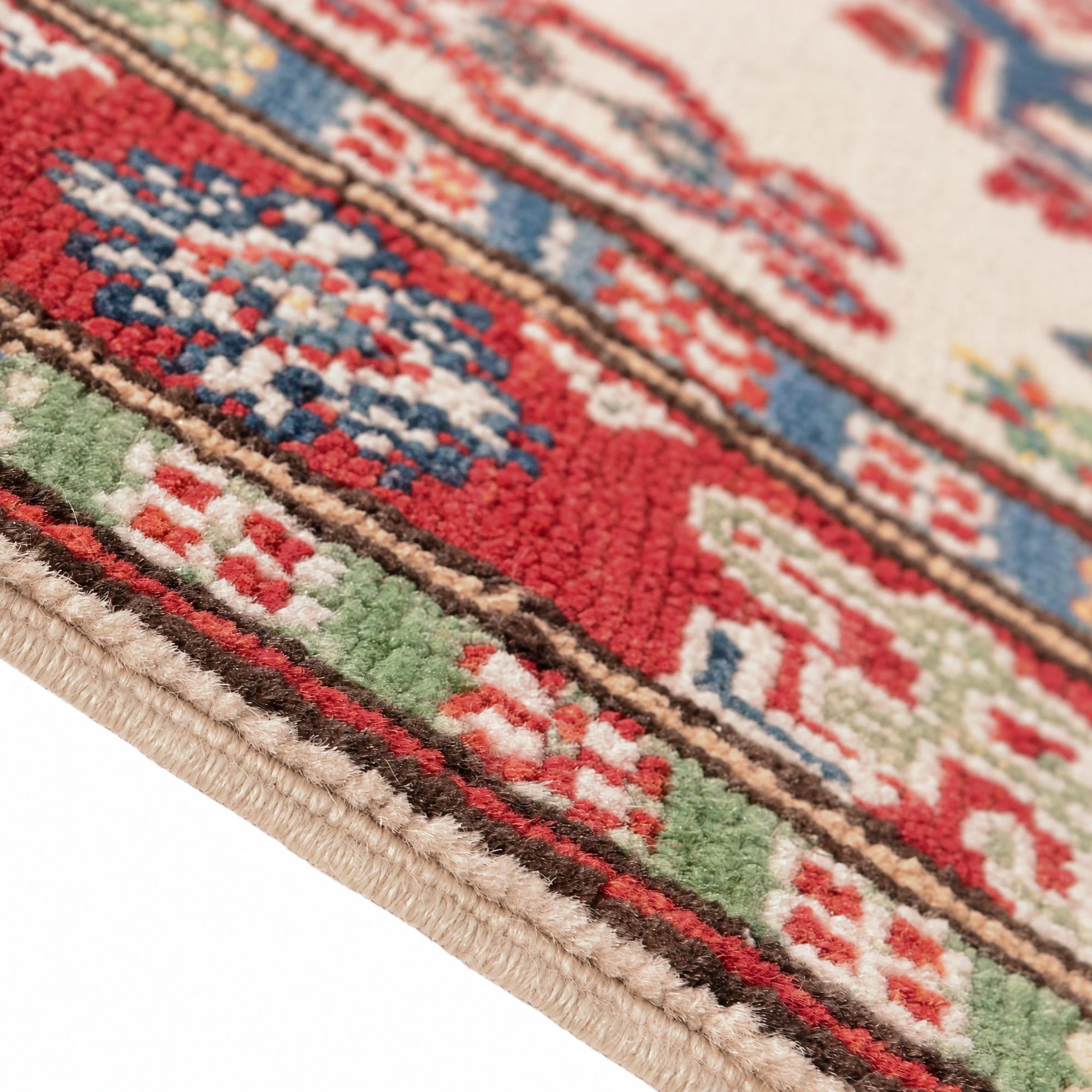 80cm x 120cm Hand Knotted Kazak Rug