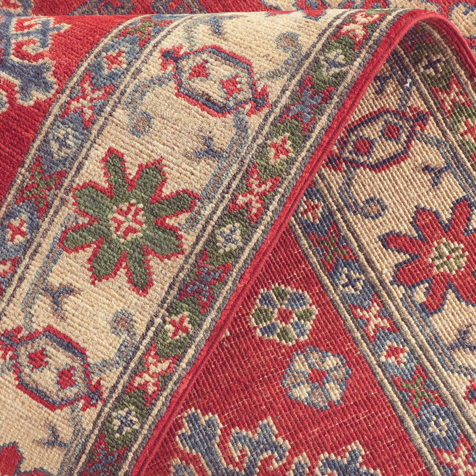 3' 11 x 6' Hand Knotted Kazak Rug