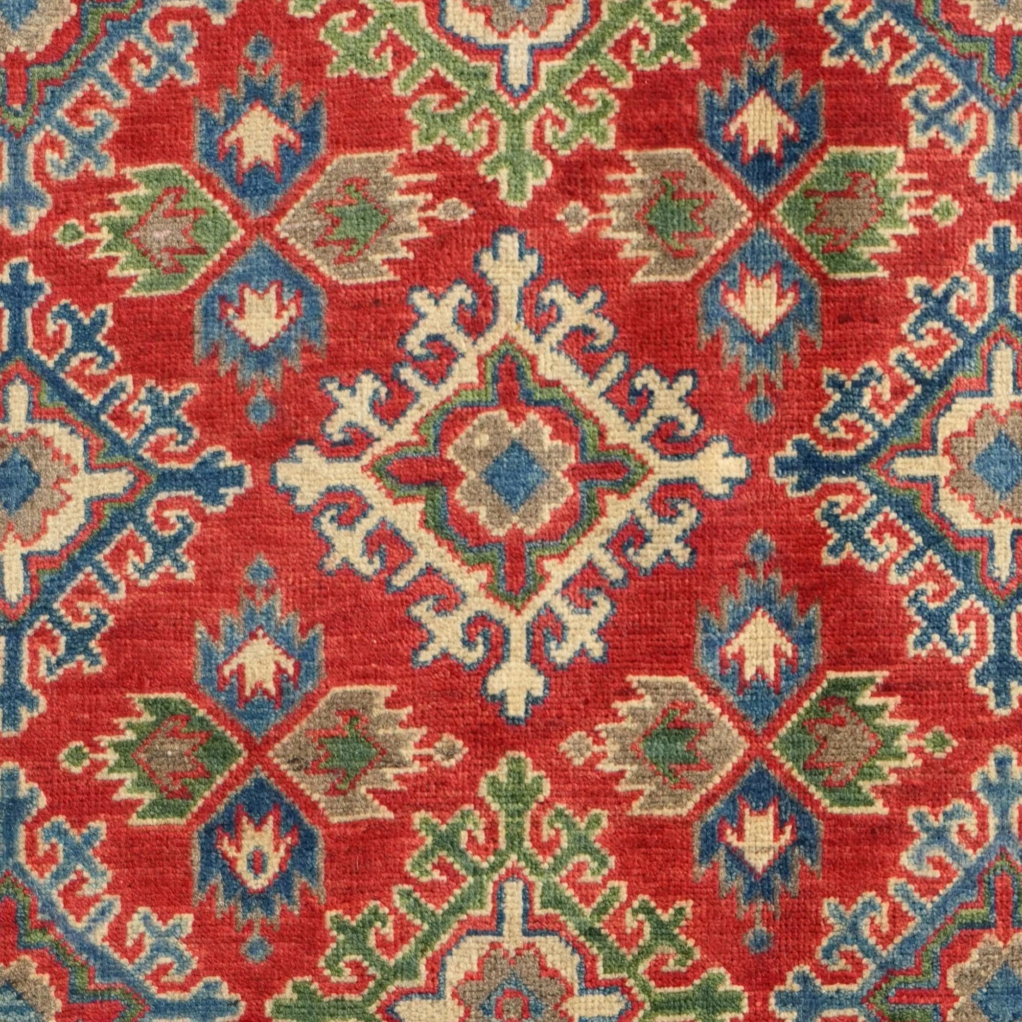 3' 11 x 6' Hand Knotted Kazak Rug