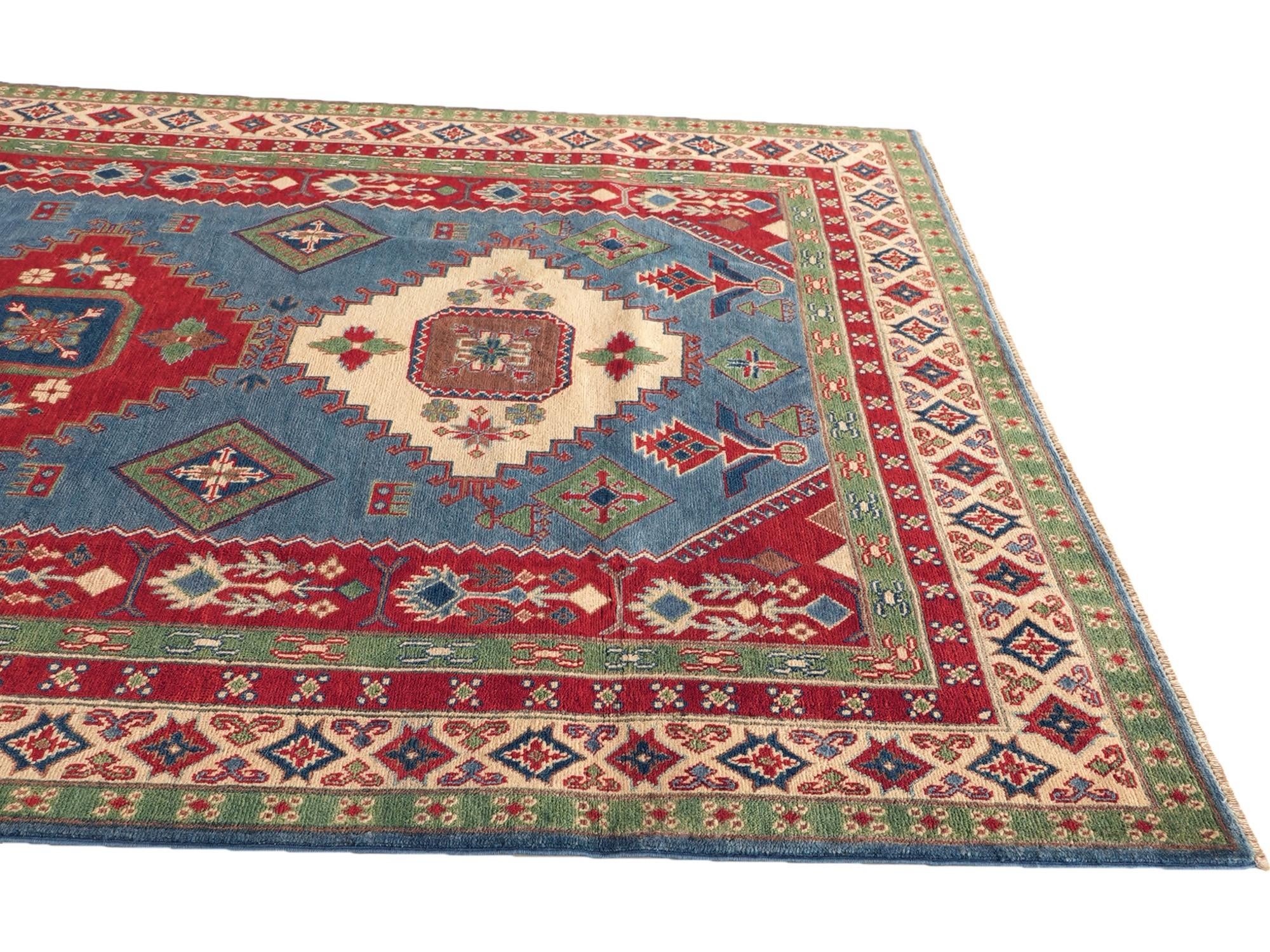 Detail image 6 of 10: 6' x 8' 6 Hand Knotted Kazak Rug