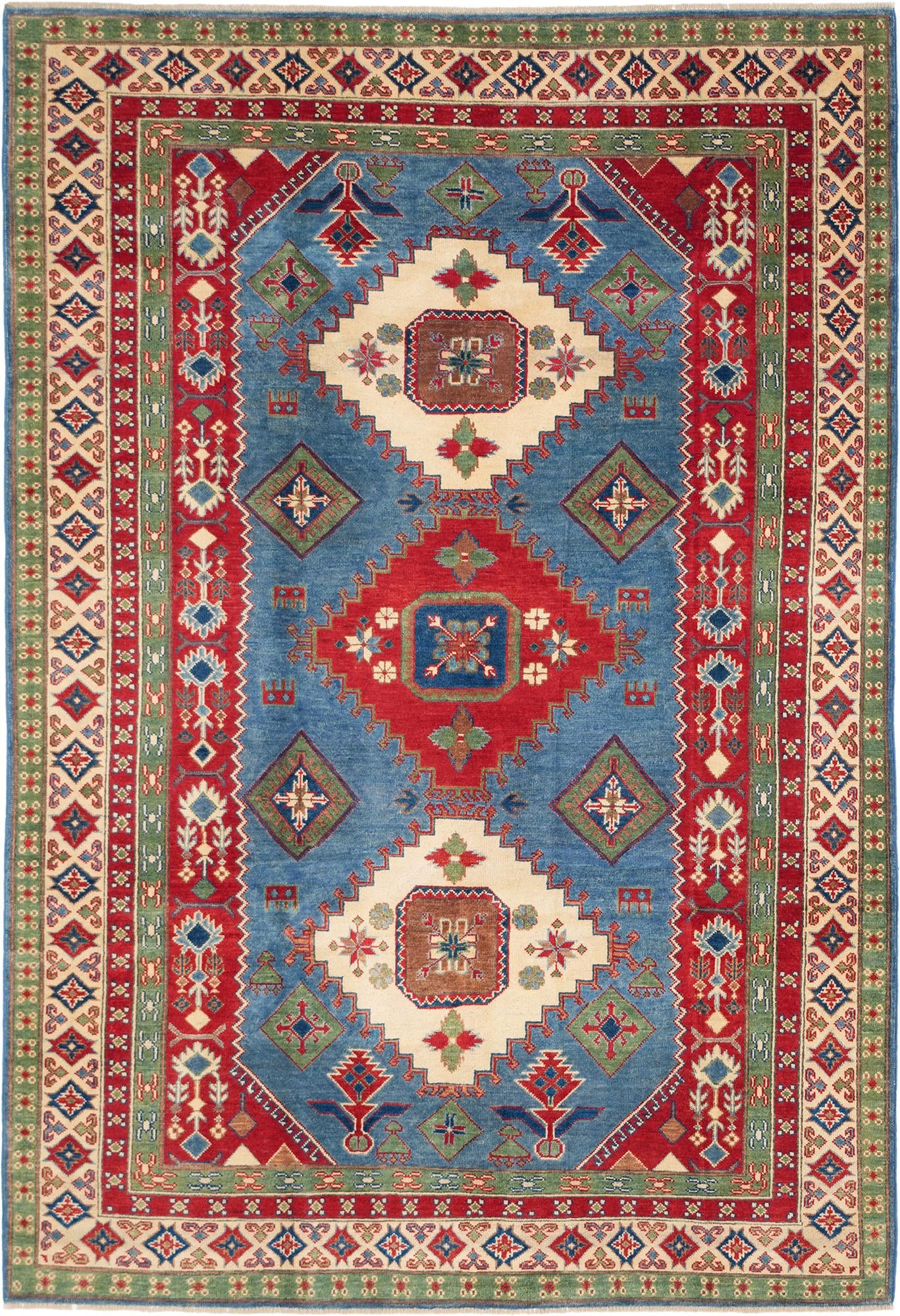 Detail image 2 of 10: 6' x 8' 6 Hand Knotted Kazak Rug