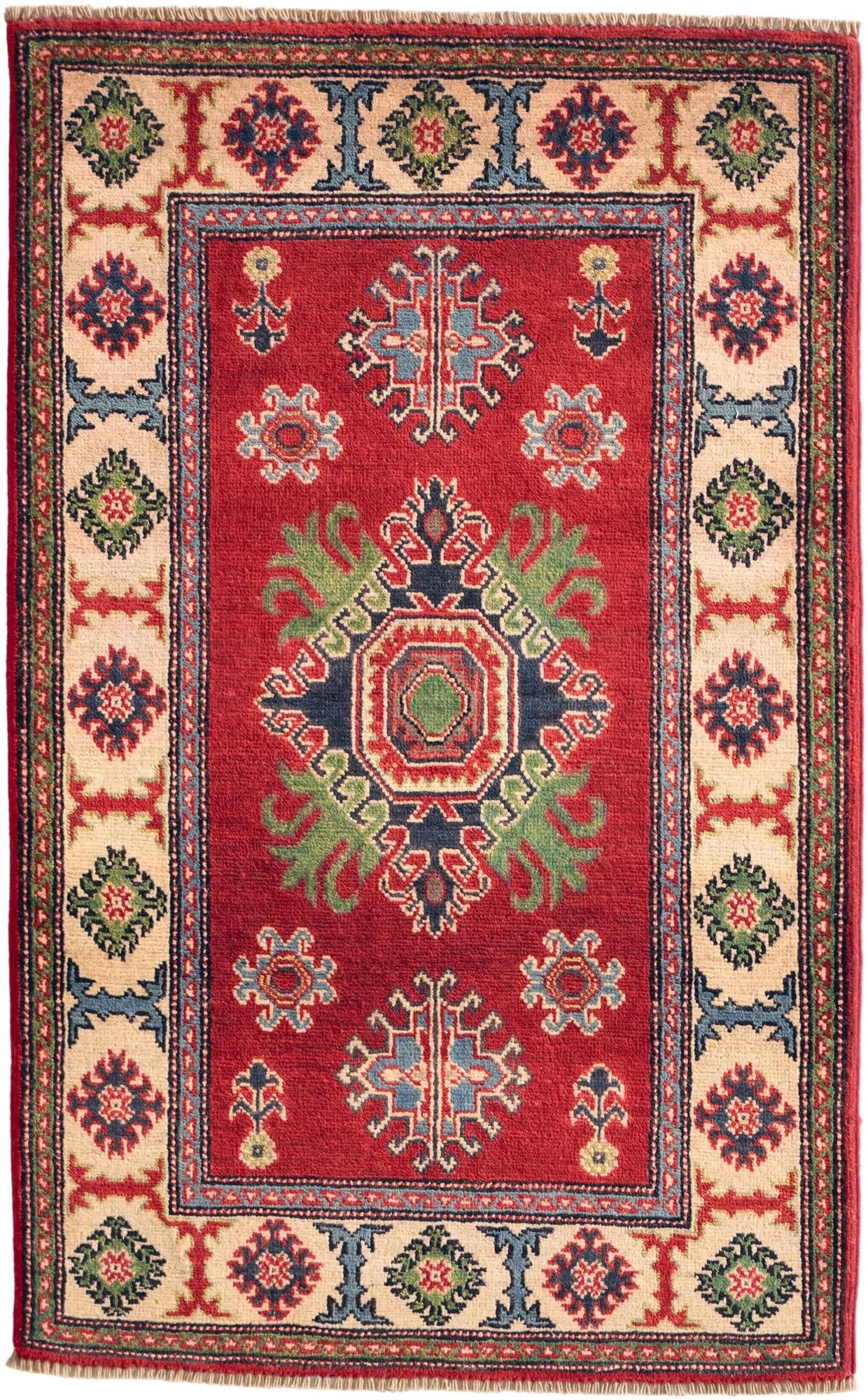 2' 8 x 4' 4 Hand Knotted Kazak Rug