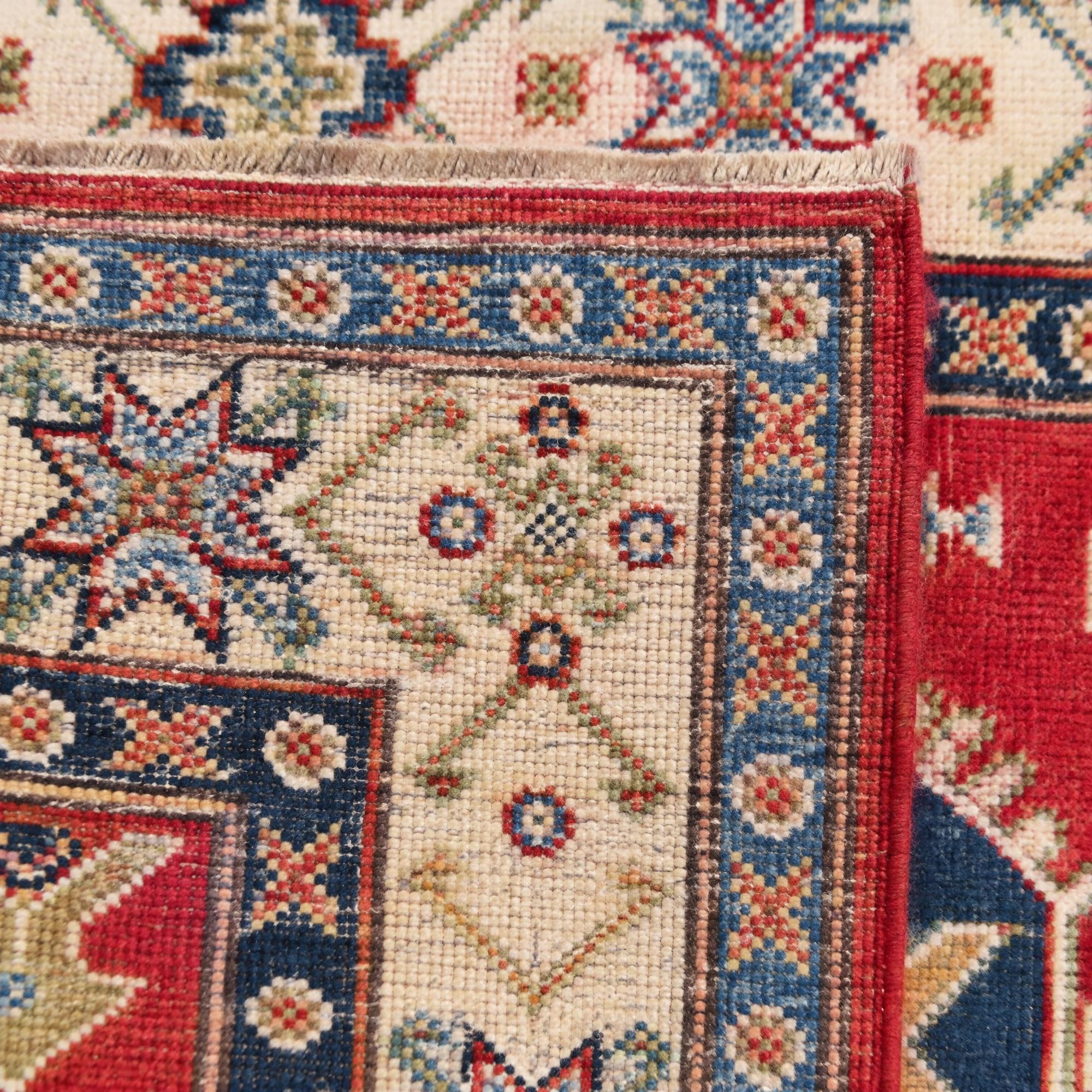 80cm x 125cm Hand Knotted Kazak Rug