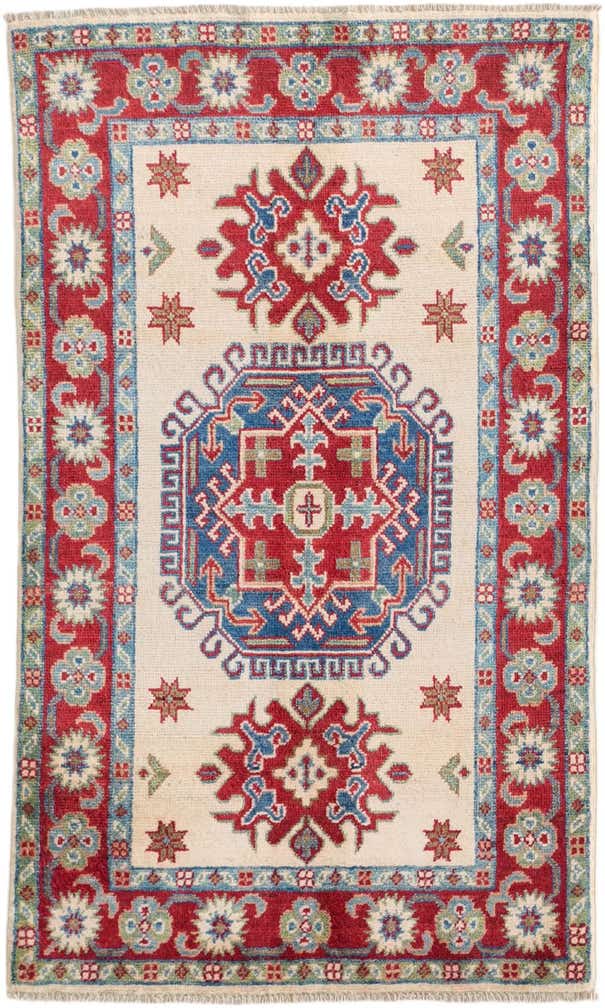 2' 7 x 4' 4 Hand Knotted Kazak Rug