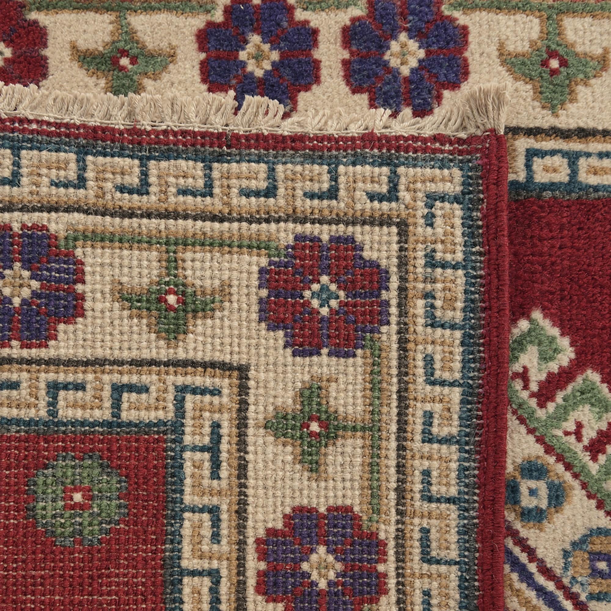 60cm x 90cm Hand Knotted Kazak Rug