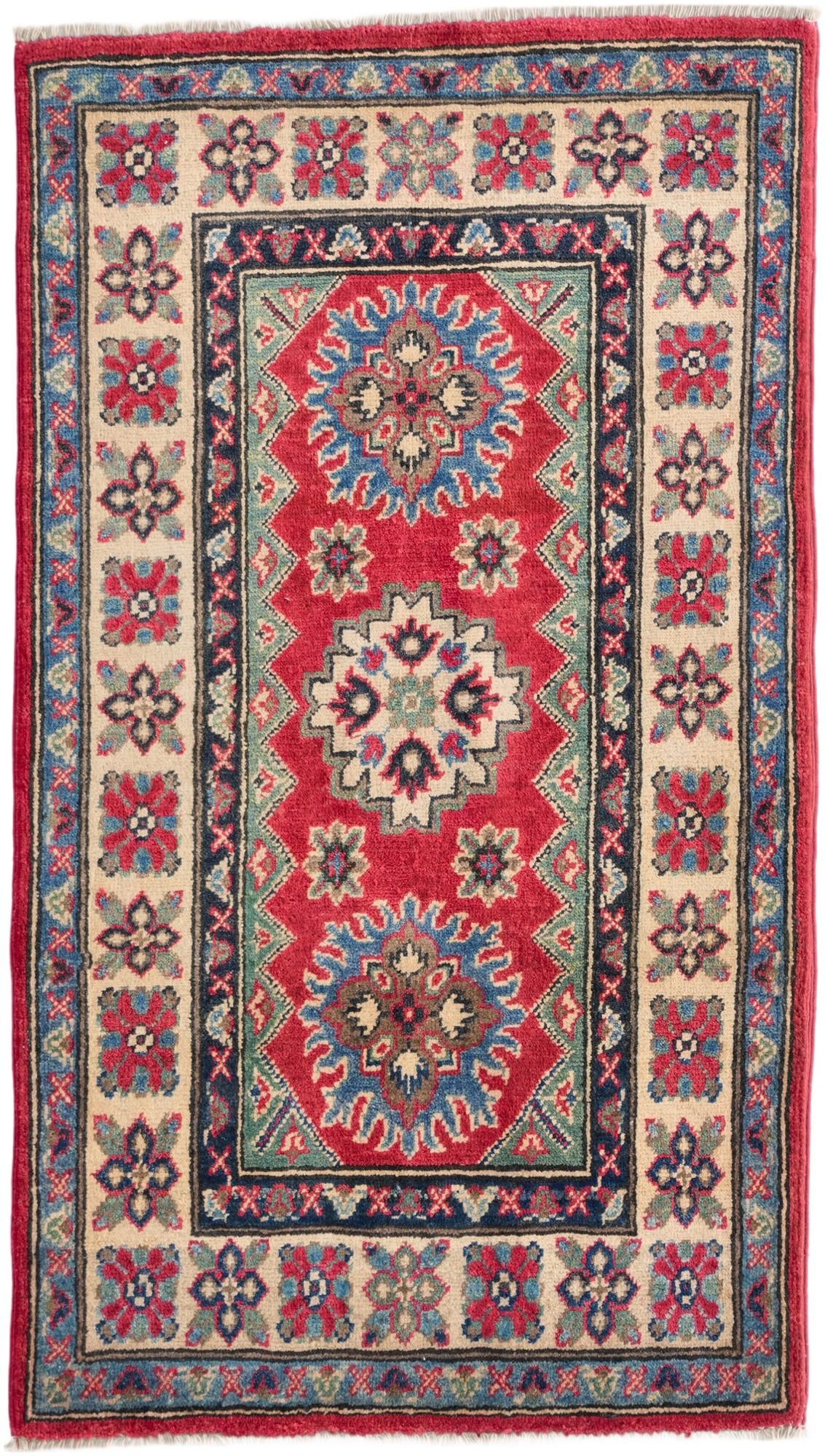 2' 7 x 4' 7 Hand Knotted Kazak Rug