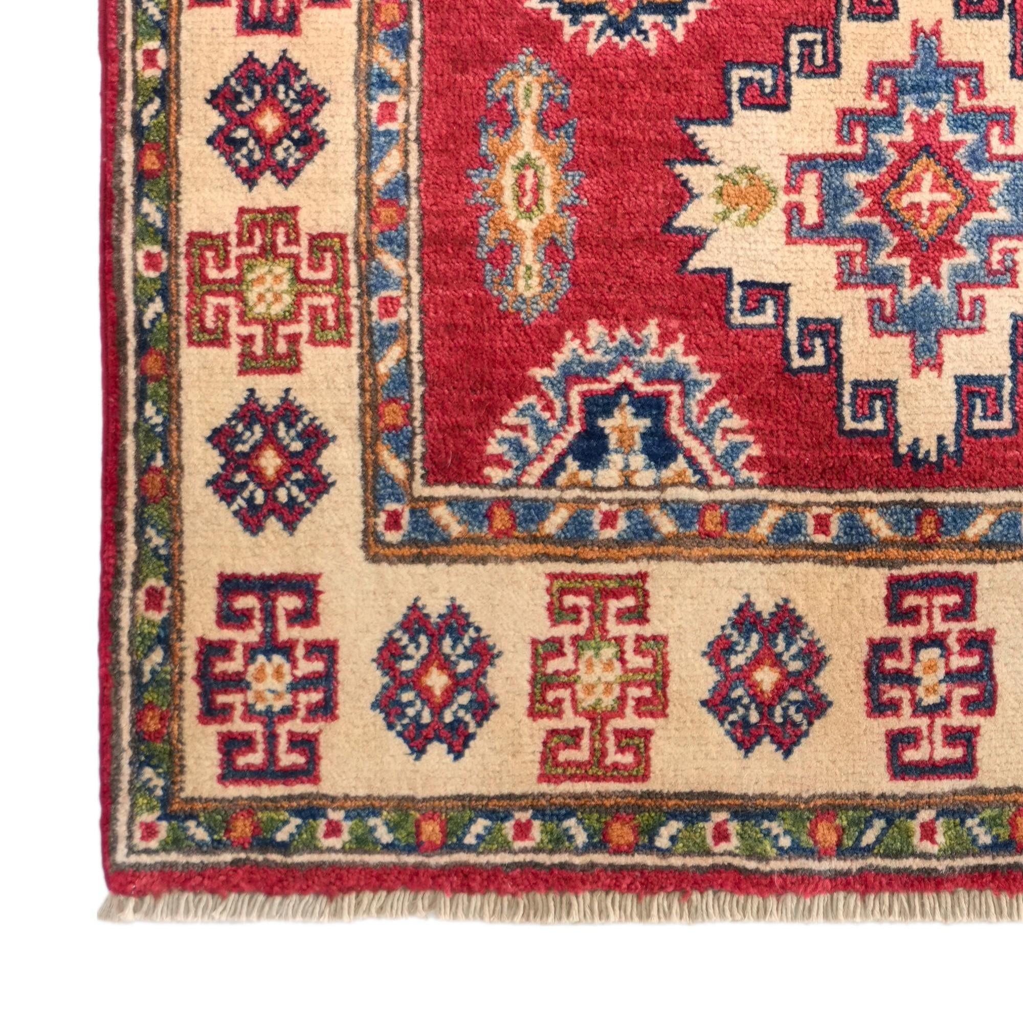 2' 7 x 4' 2 Hand Knotted Kazak Rug