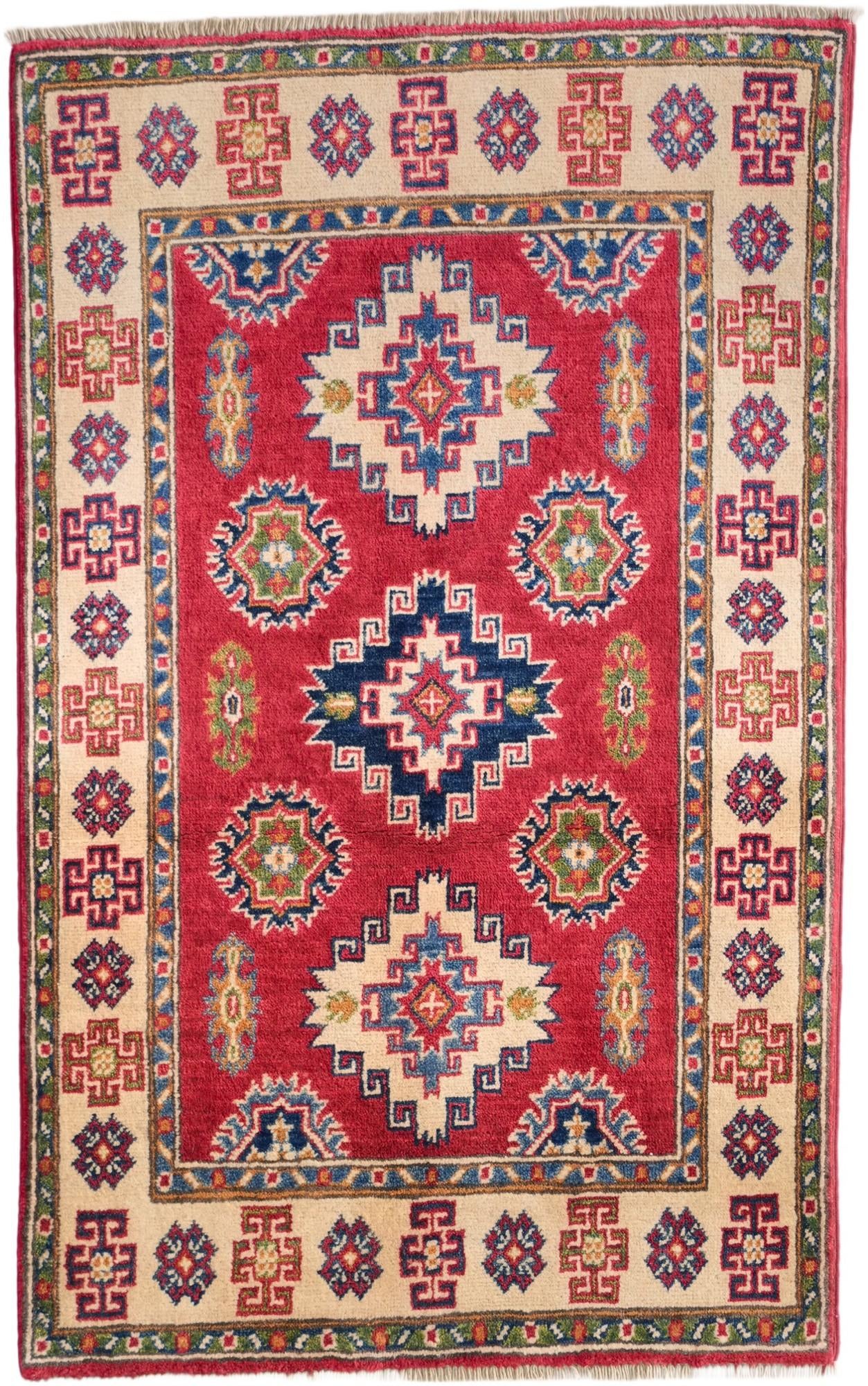 2' 7 x 4' 2 Hand Knotted Kazak Rug