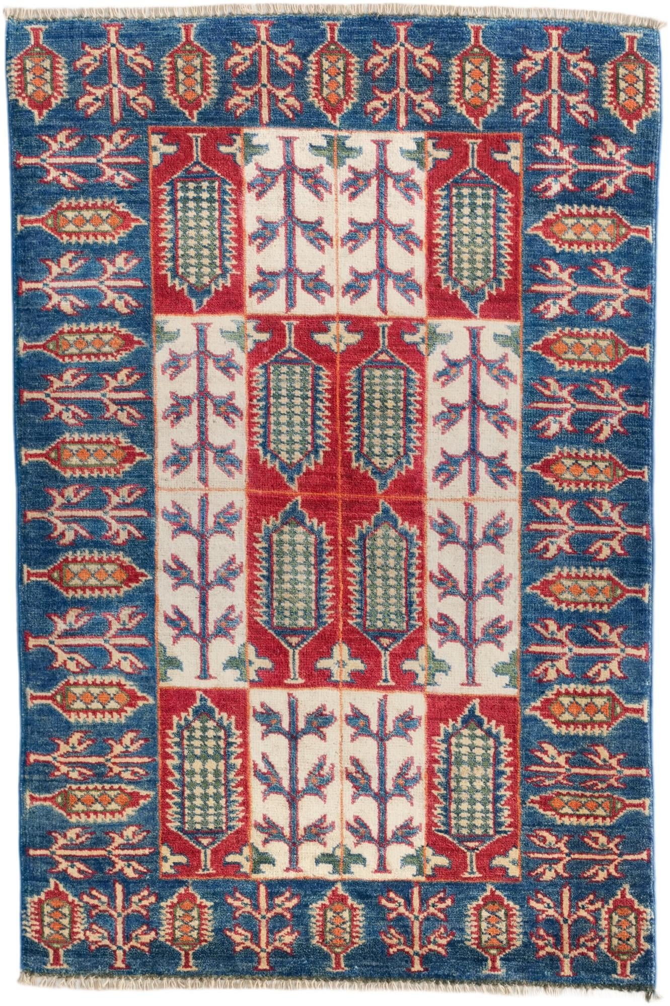 2' 8 x 4' Hand Knotted Kazak Rug
