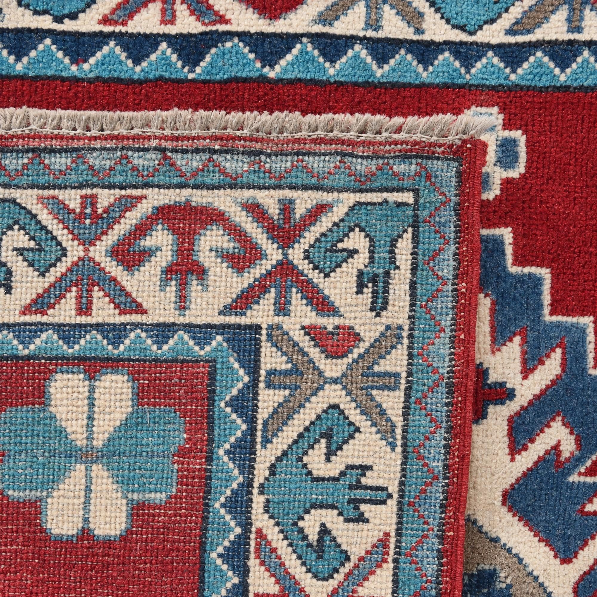 100cm x 160cm Hand Knotted Kazak Rug