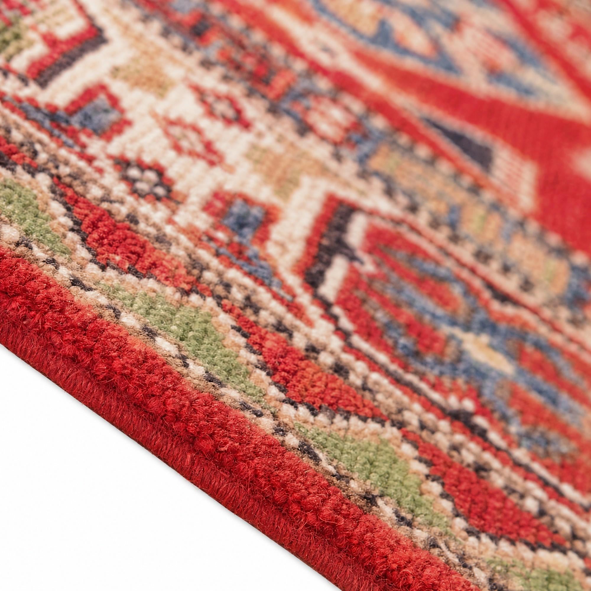 4' x 5' 11 Hand Knotted Kazak Rug