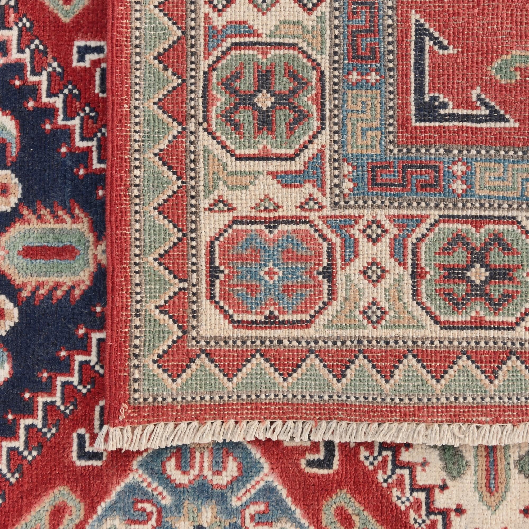4' x 5' 11 Hand Knotted Kazak Rug