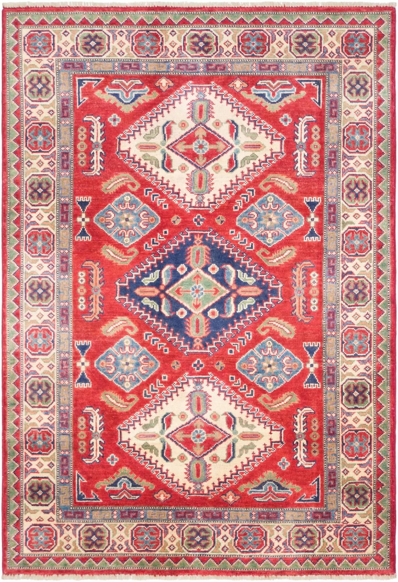4' x 5' 11 Hand Knotted Kazak Rug