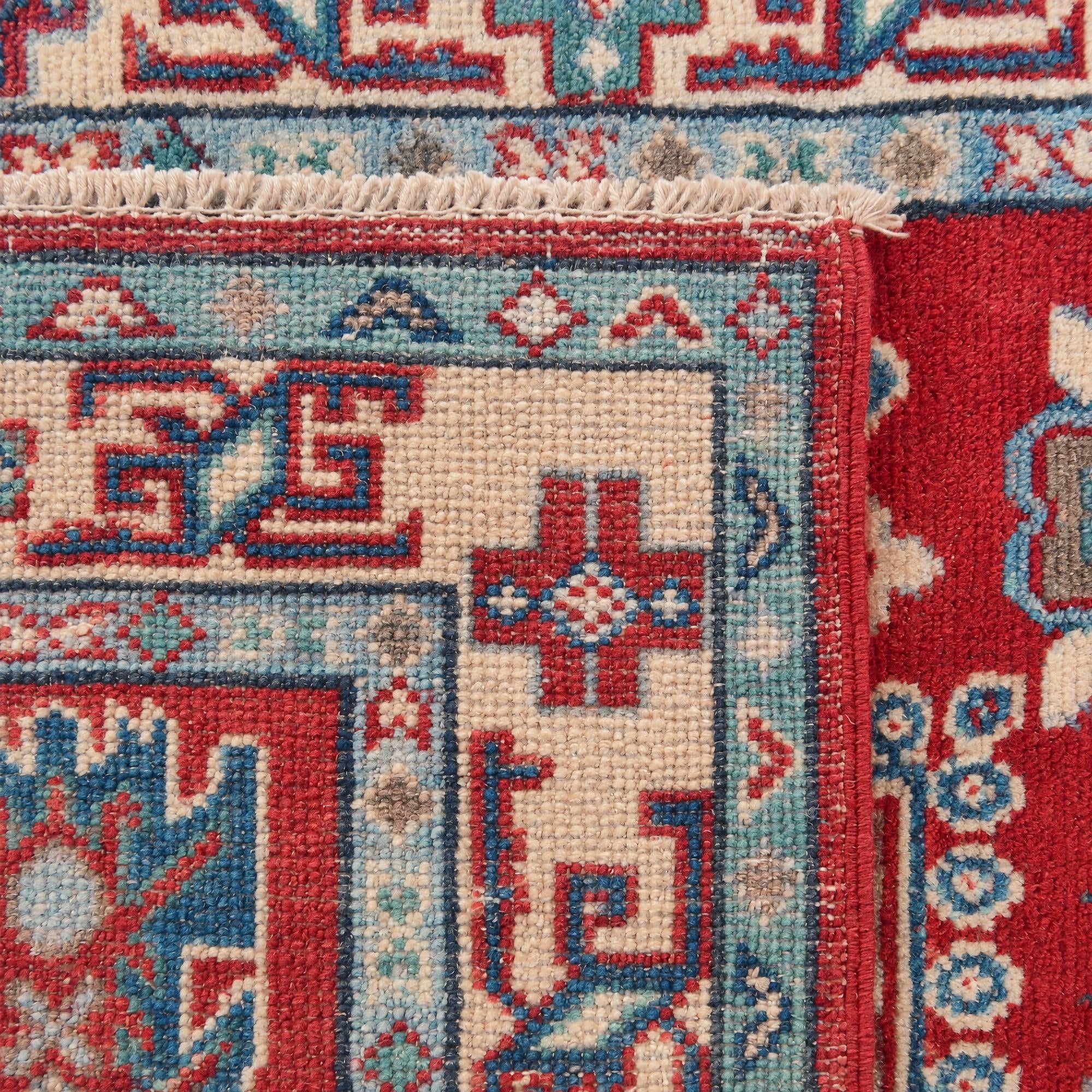85cm x 125cm Handgeknüpft Kazak Teppich