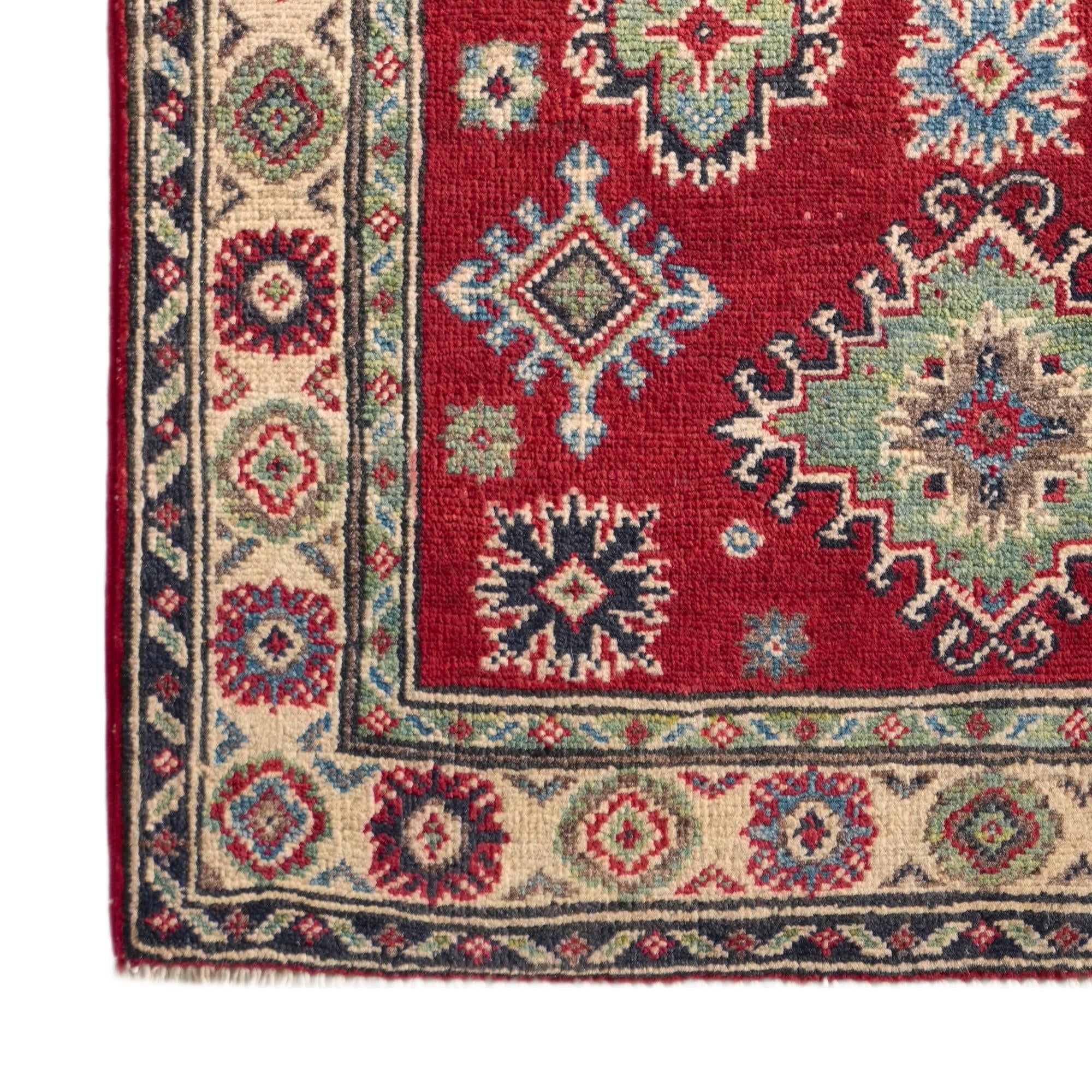 85cm x 125cm Hand Knotted Kazak Rug