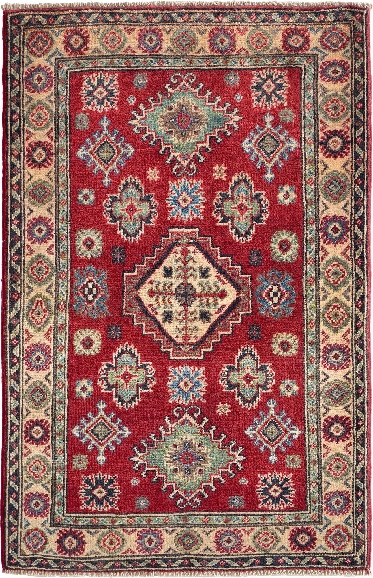 85cm x 125cm Hand Knotted Kazak Rug