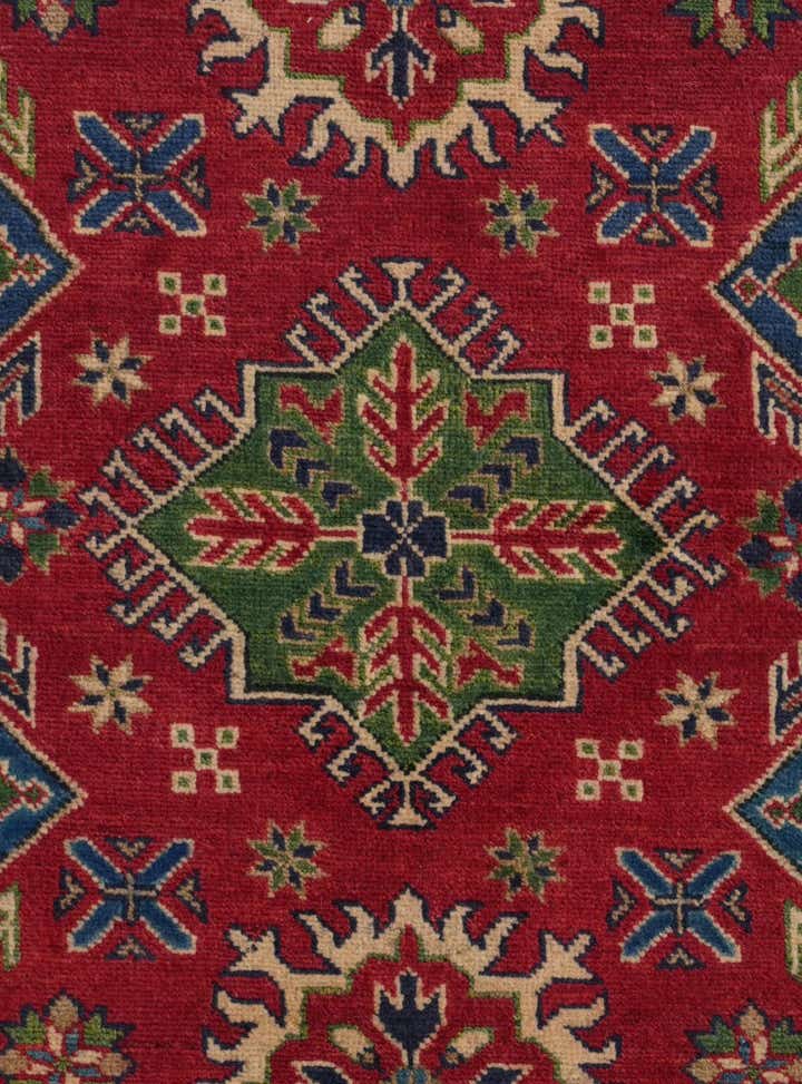 3' 3 x 4' 11 Hand Knotted Kazak Rug