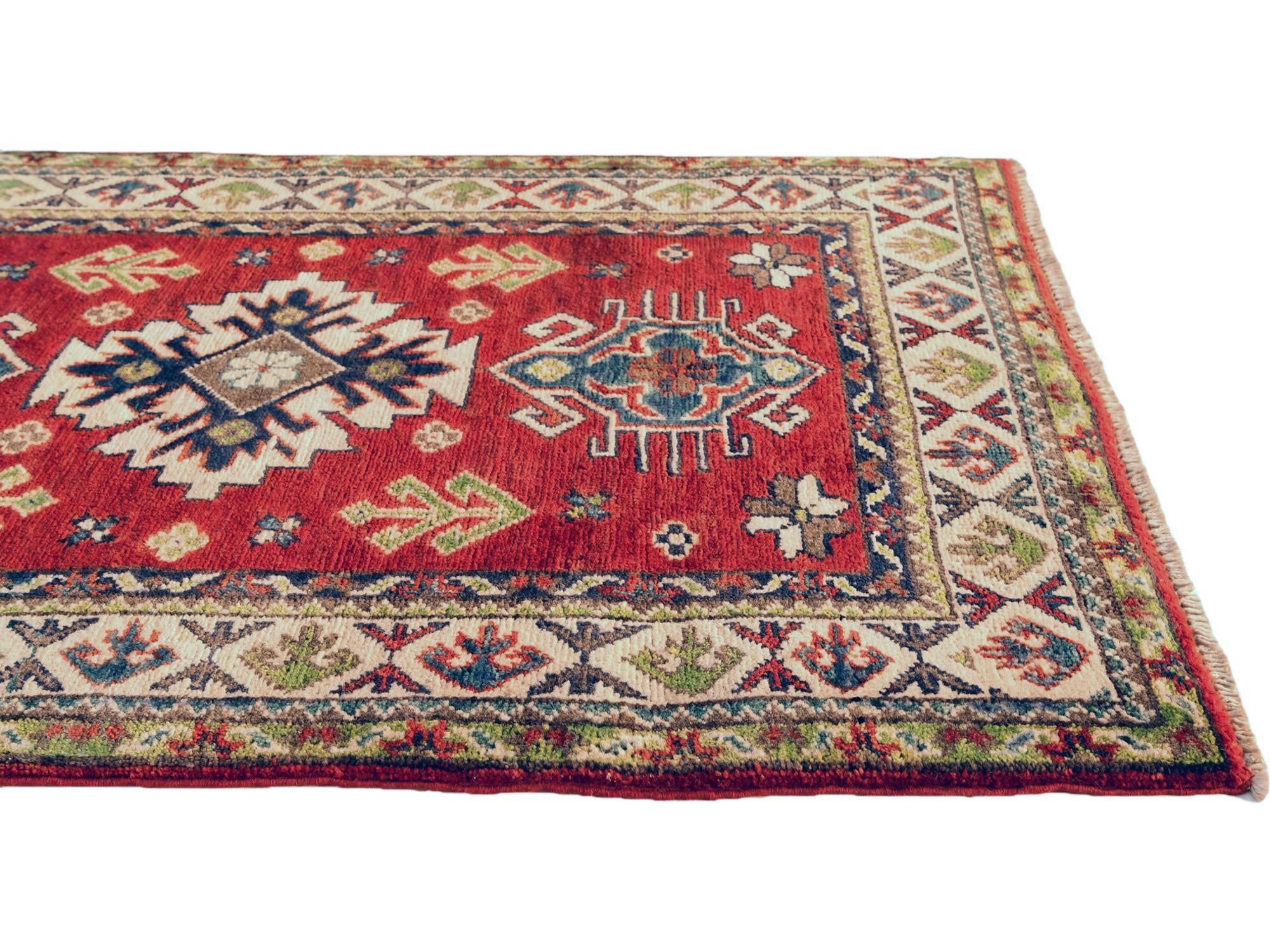 2' 7 x 3' 10 Hand Knotted Kazak Rug