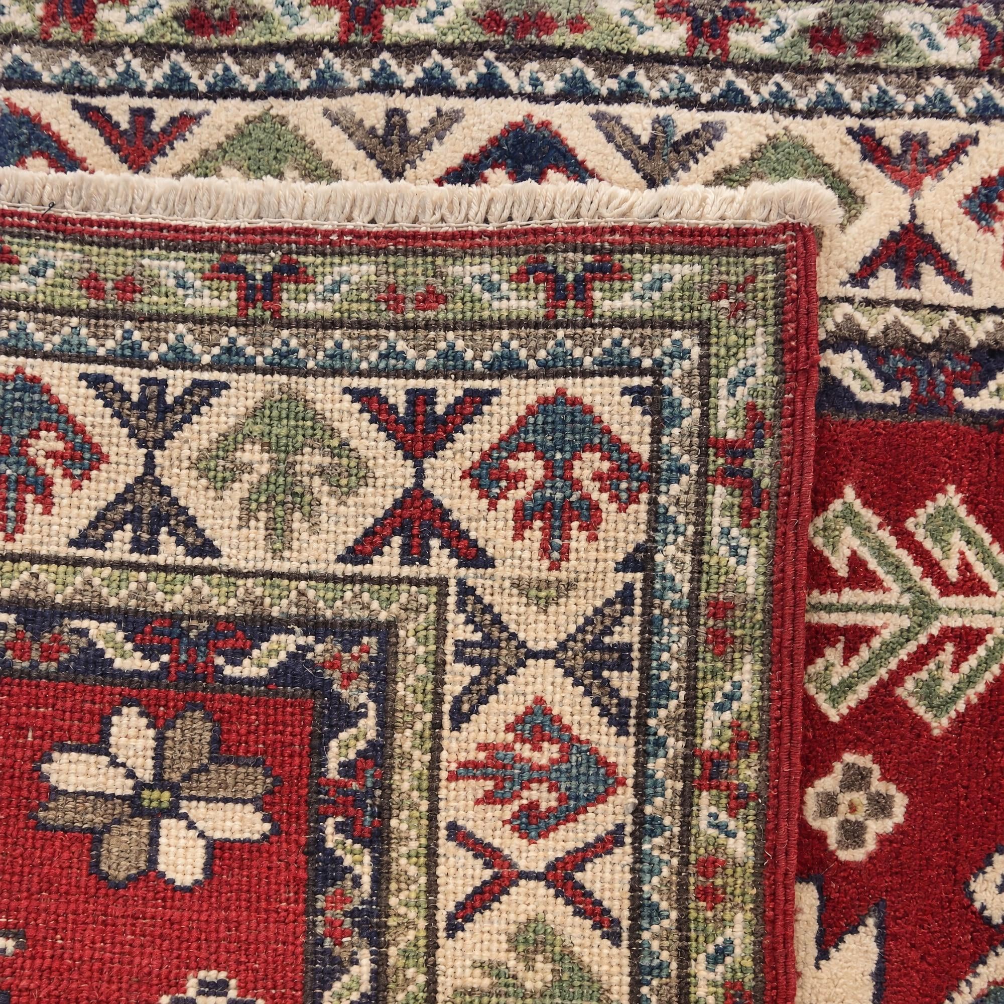 80cm x 120cm Hand Knotted Kazak Rug