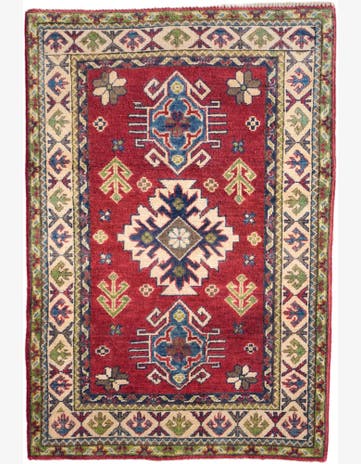 2' 7 x 3' 10 Hand Knotted Kazak Rug