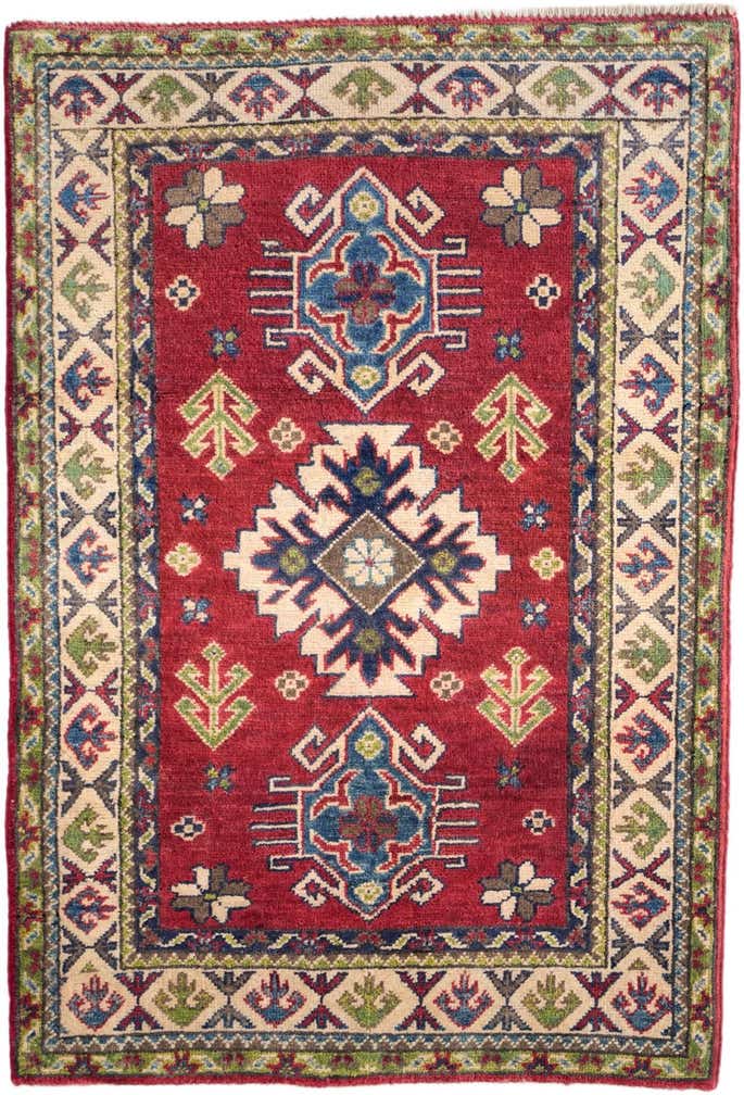 2' 7 x 3' 10 Hand Knotted Kazak Rug