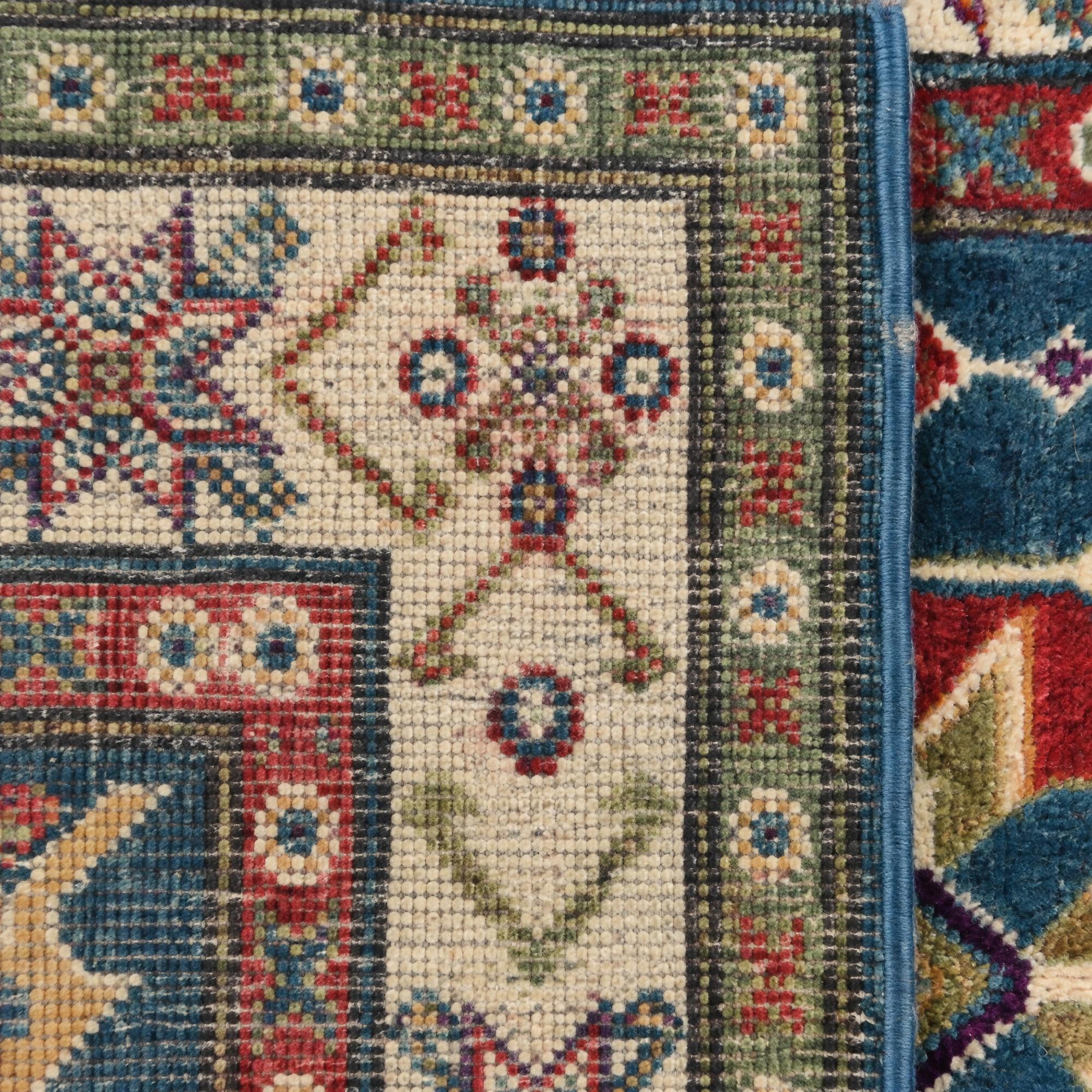 Detail image 12 of 12: 2' 8 x 4' 6 Hand Knotted Kazak Rug
