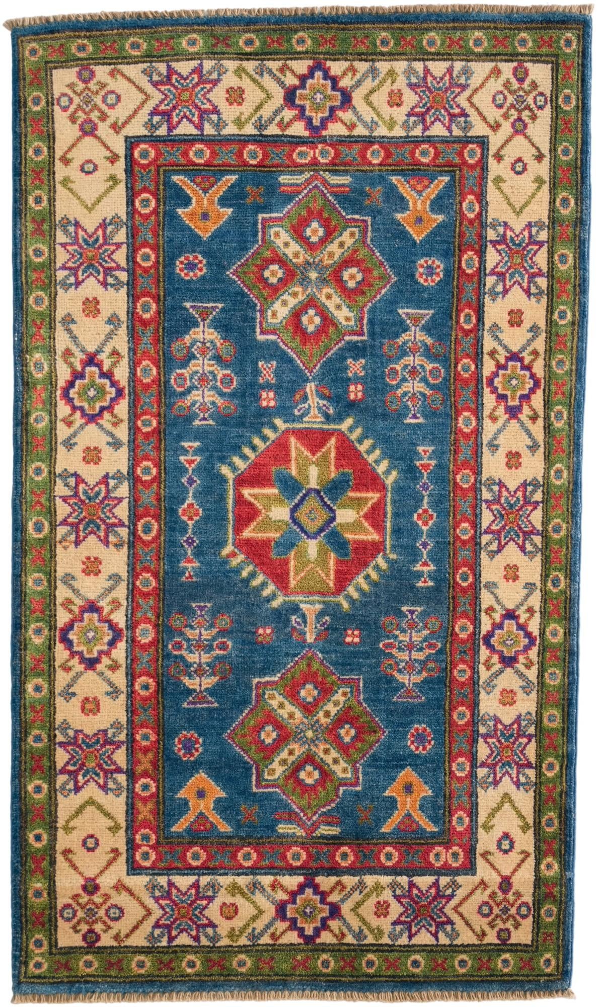 2' 8 x 4' 6 Hand Knotted Kazak Rug