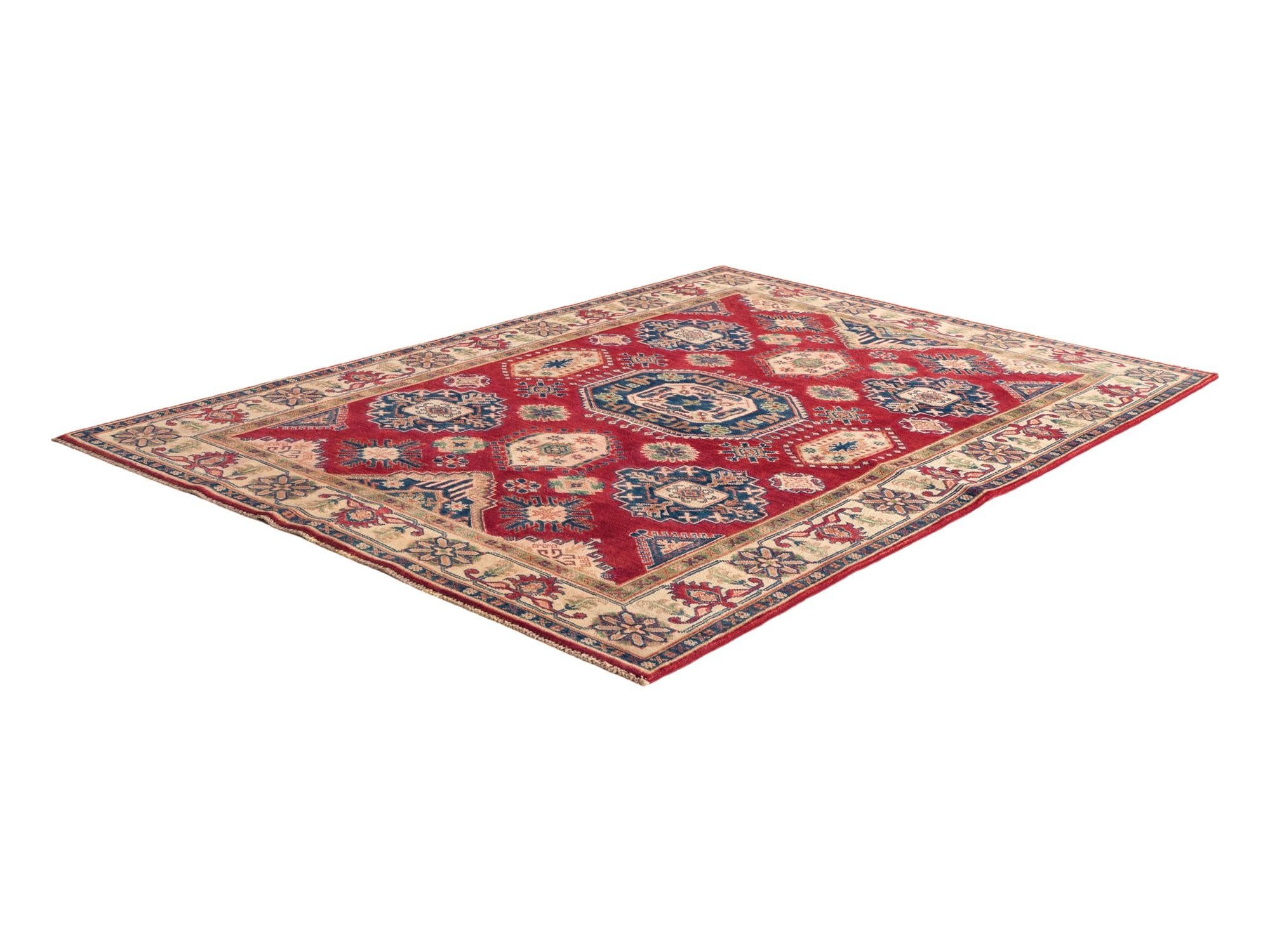 5' 9 x 8' 1 Hand Knotted Kazak Rug