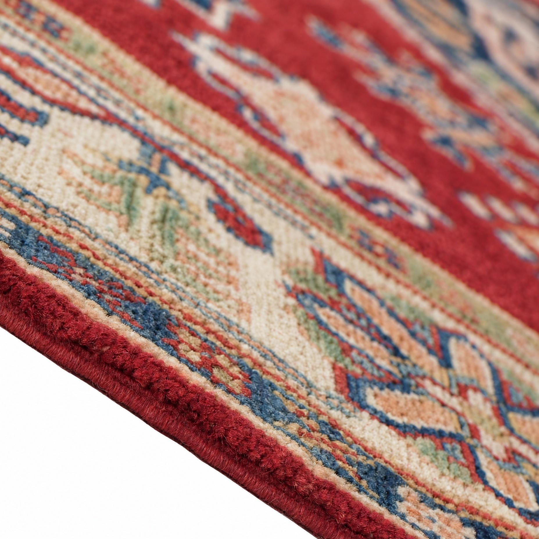 5' 9 x 8' 1 Hand Knotted Kazak Rug
