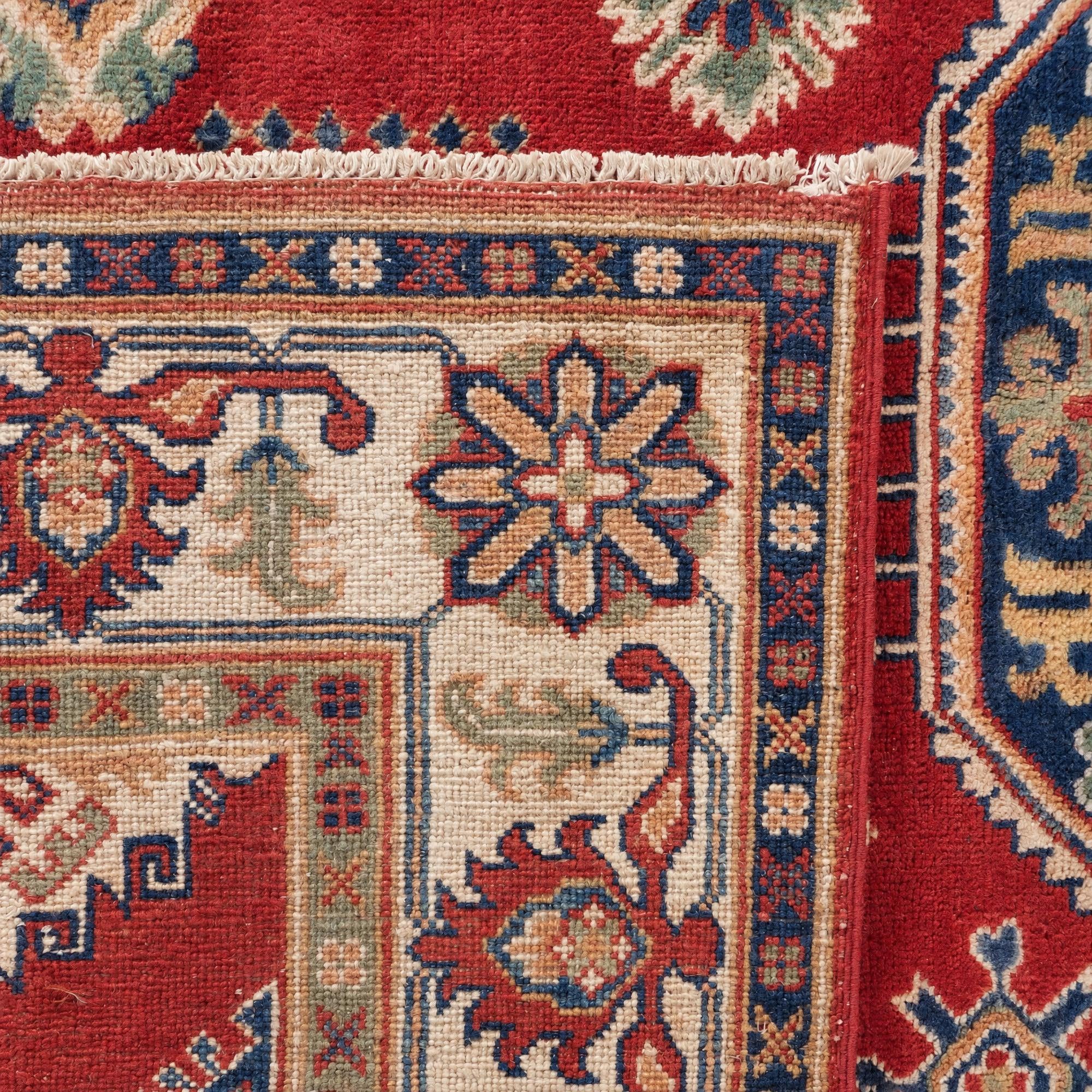 5' 9 x 8' 1 Hand Knotted Kazak Rug