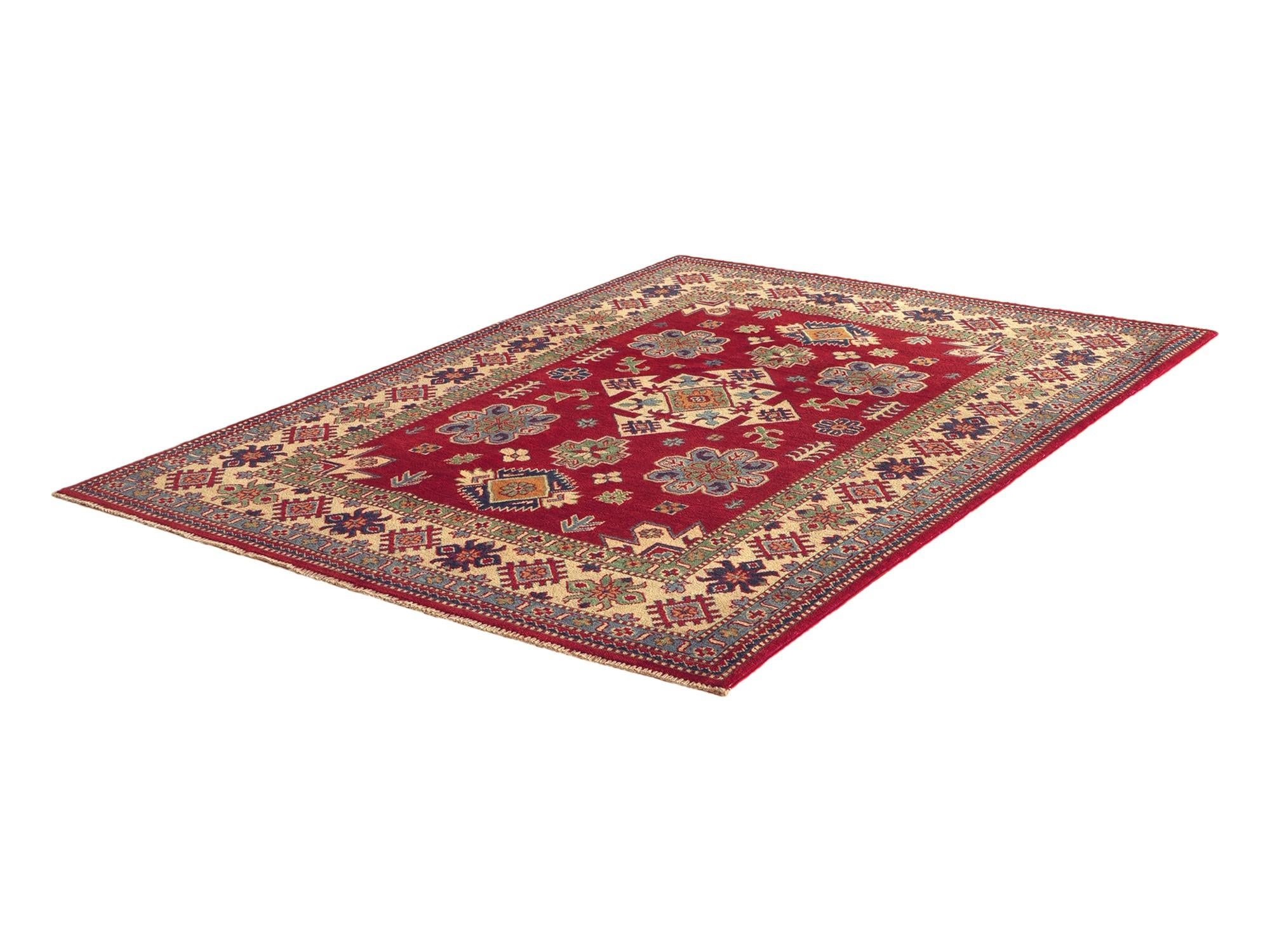 155cm x 210cm Noué main Kazak Tapis