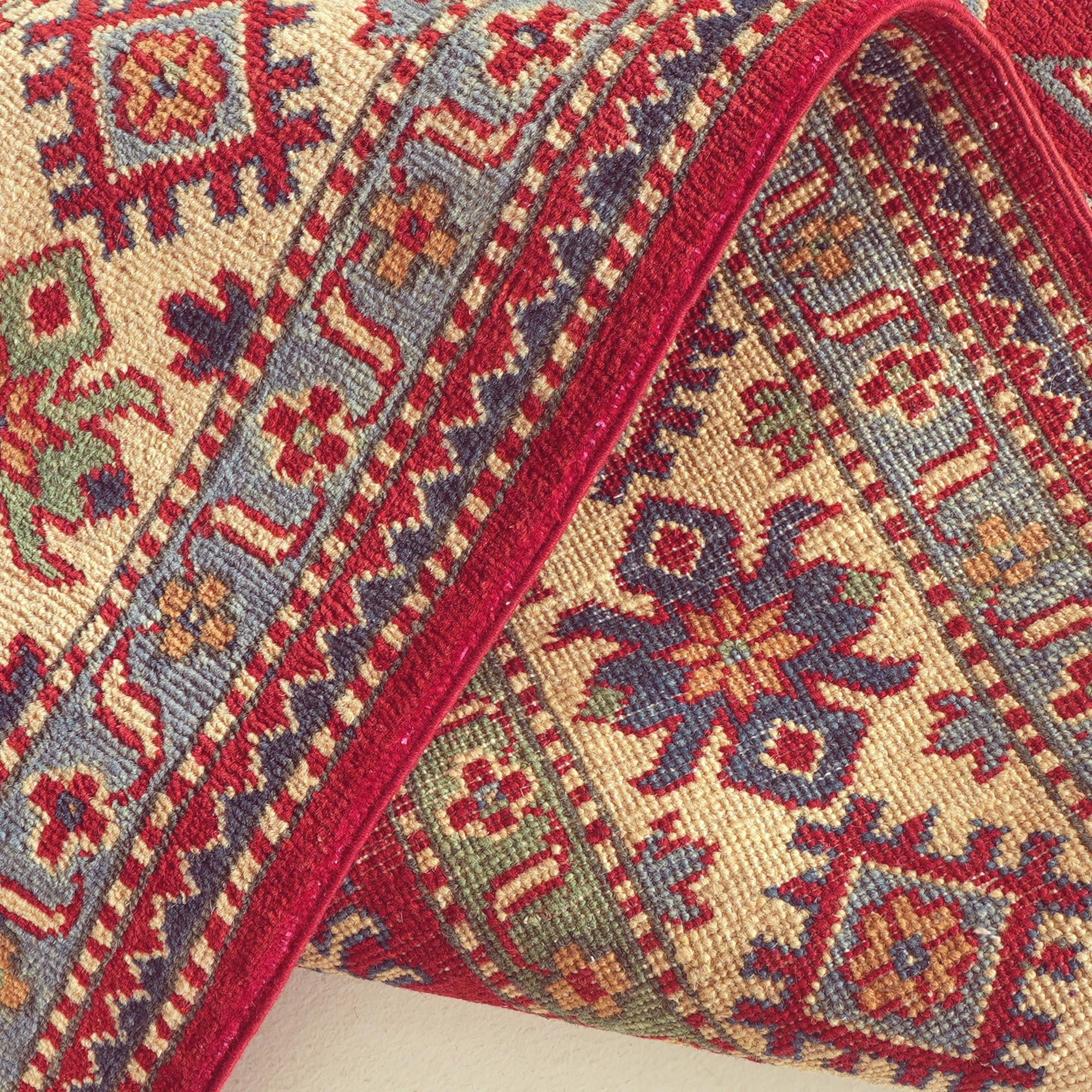 155cm x 210cm Noué main Kazak Tapis