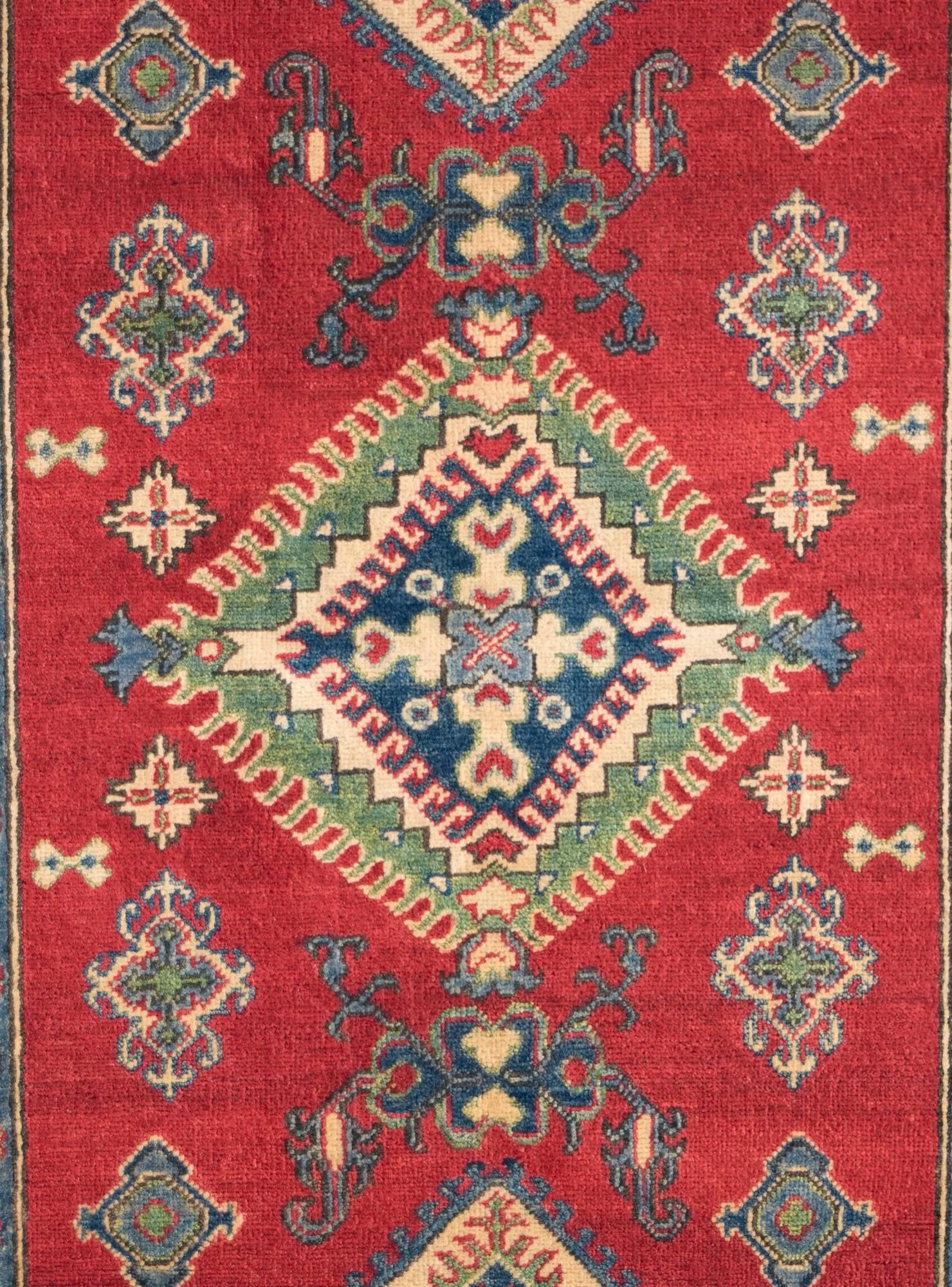 4' 2 x 6' Hand Knotted Kazak Rug