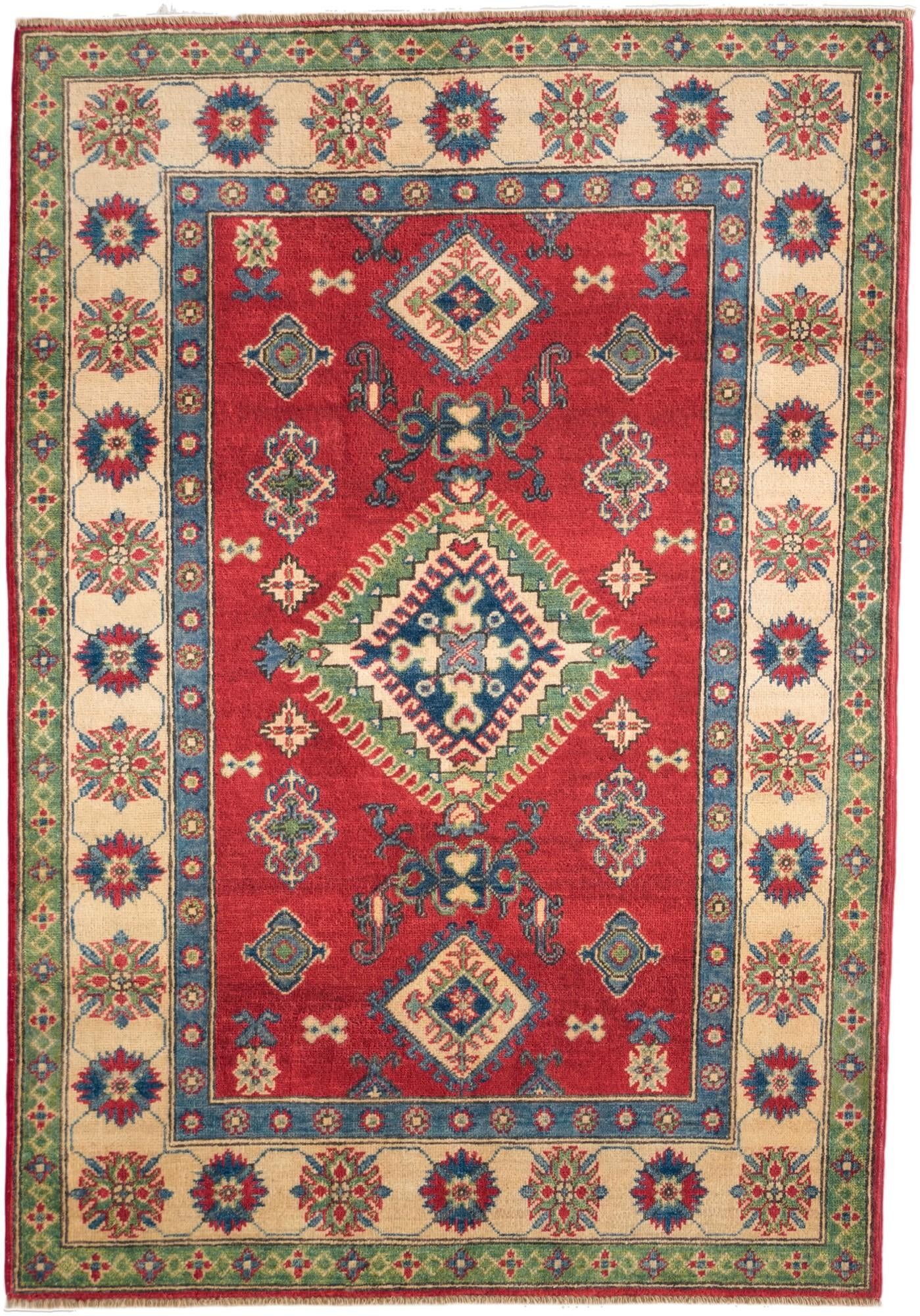 4' 2 x 6' Hand Knotted Kazak Rug