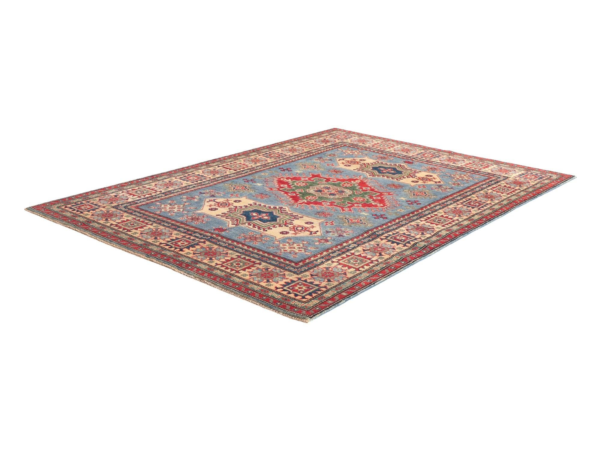 5' 3 x 7' 2 Hand Knotted Kazak Rug