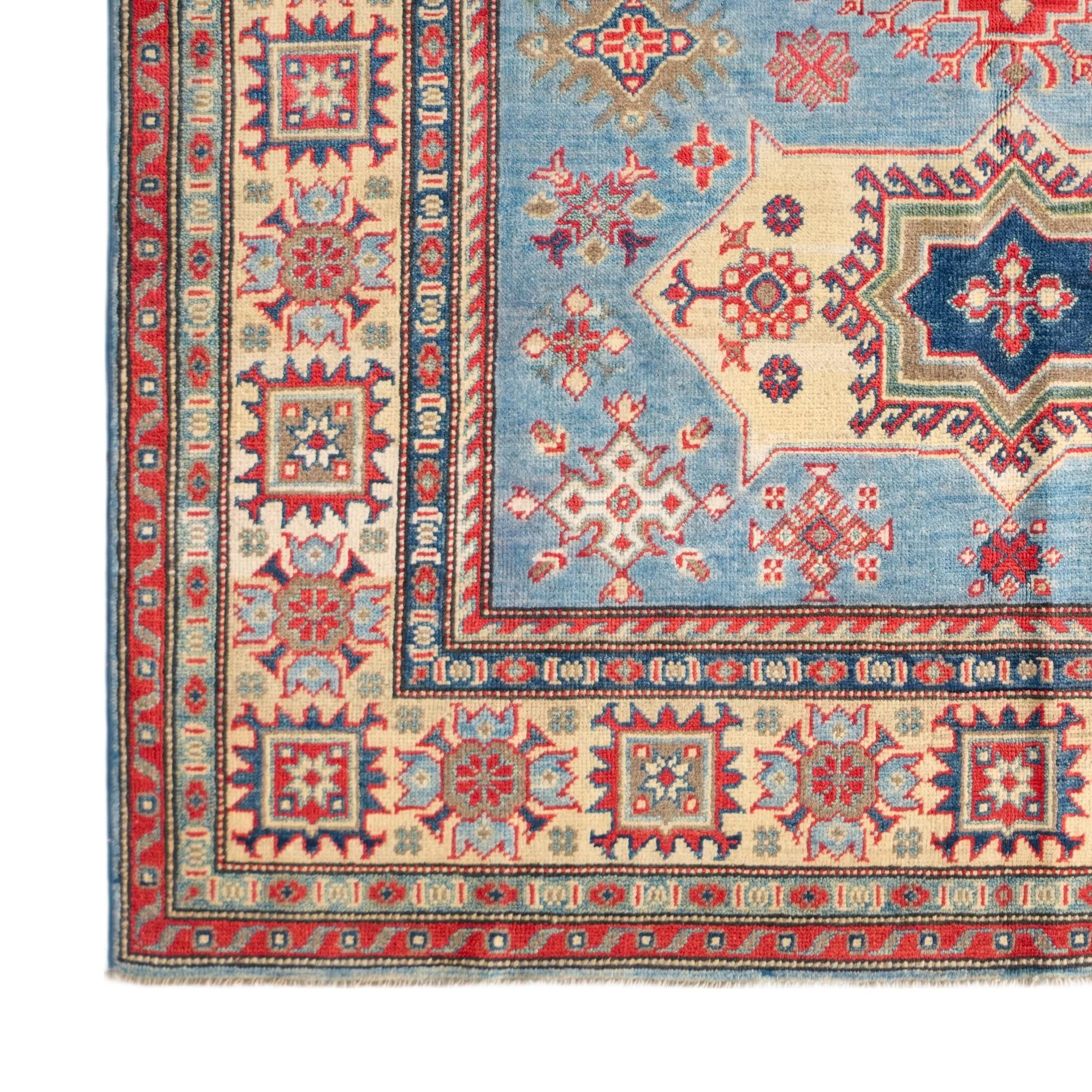 5' 3 x 7' 2 Hand Knotted Kazak Rug
