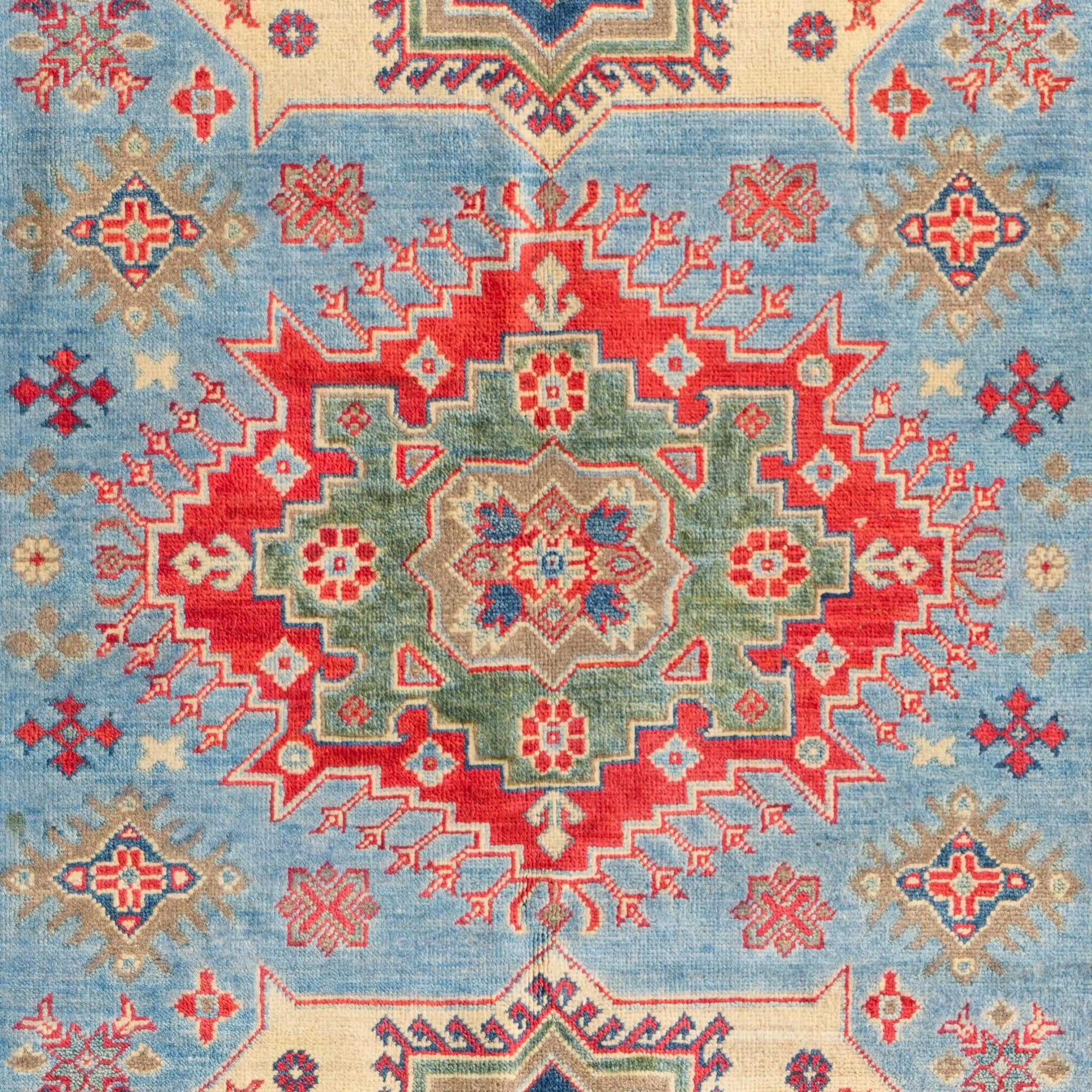 5' 3 x 7' 2 Hand Knotted Kazak Rug