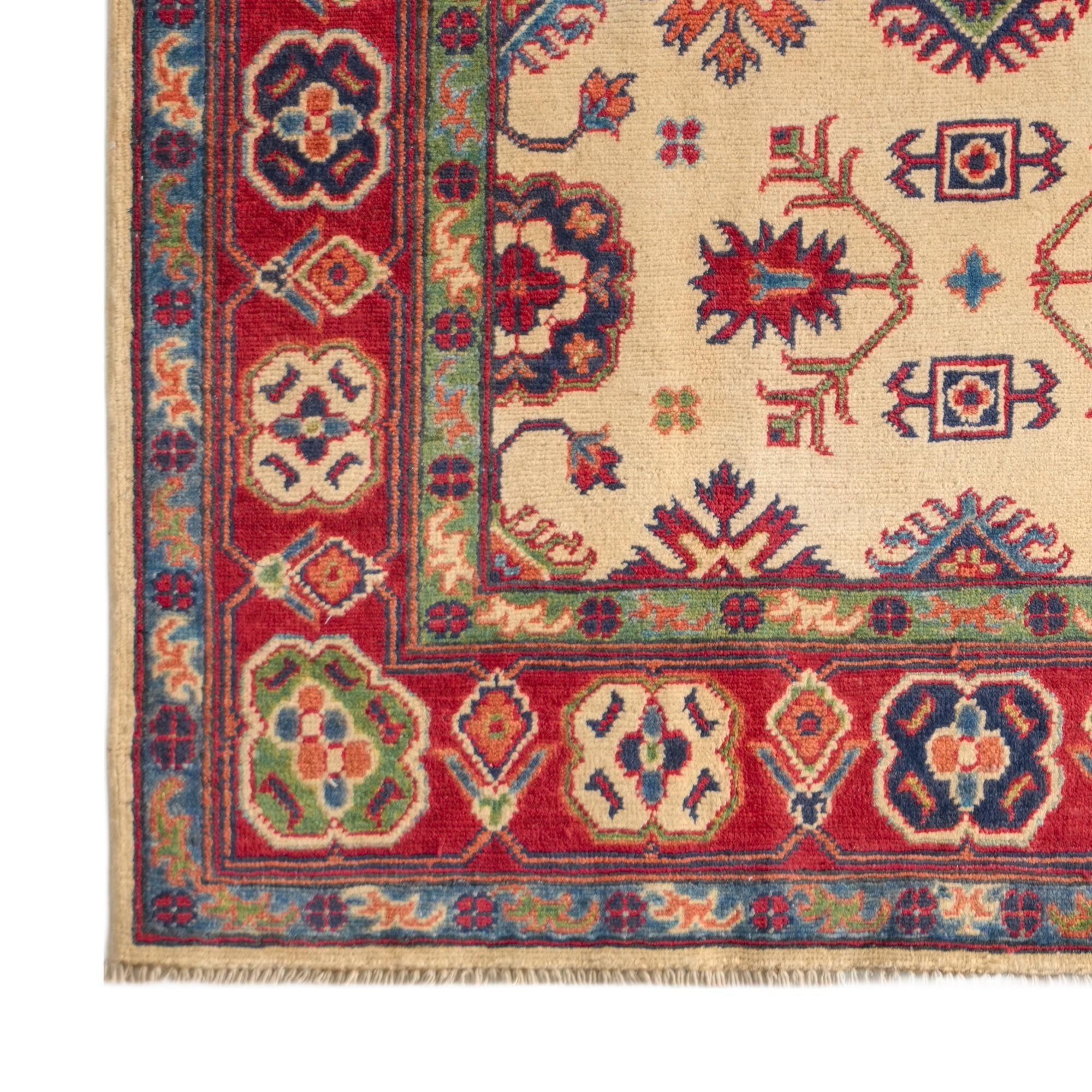Detail image 7 of 9: 3' 11 x 6' 3 Hand Knotted Kazak Rug