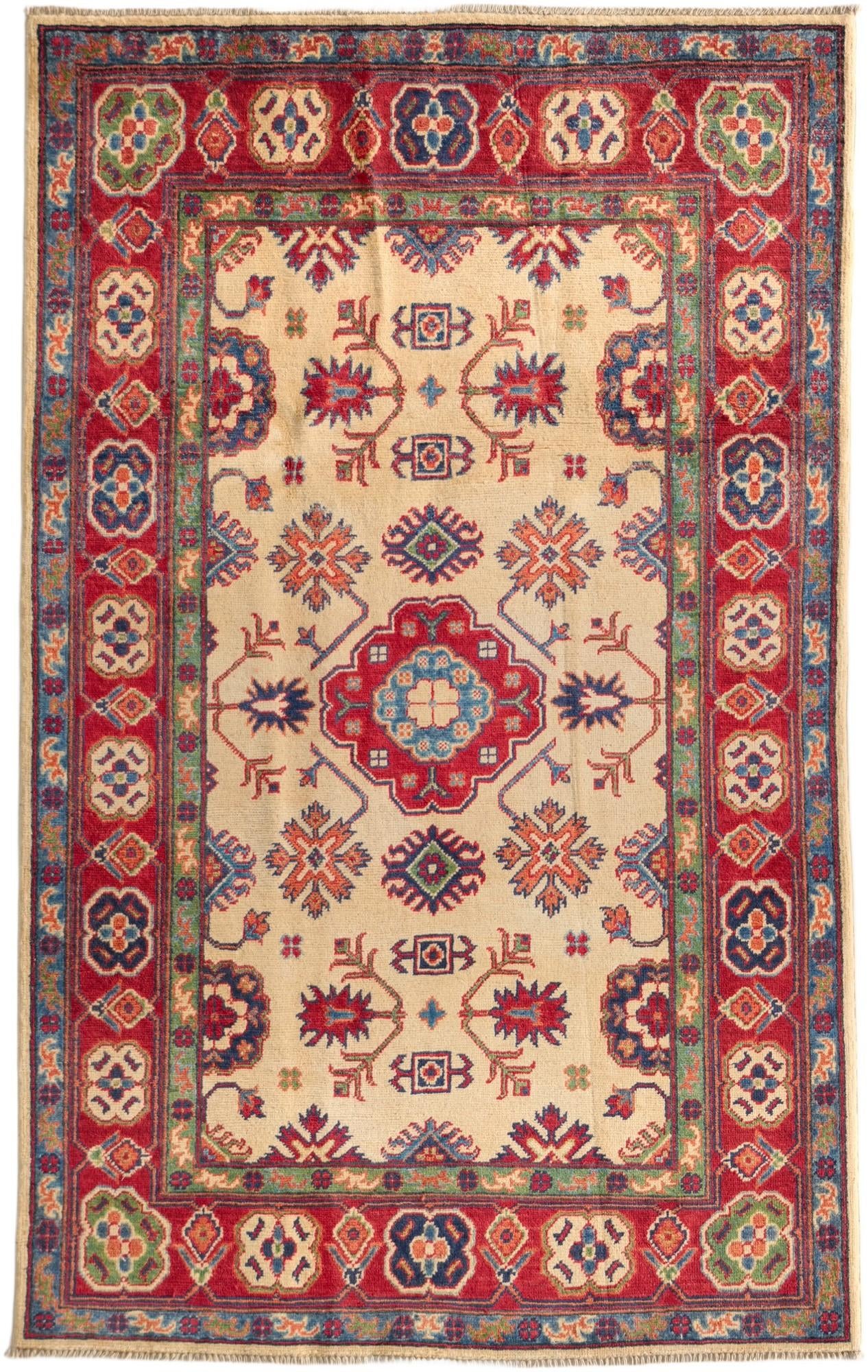 Detail image 2 of 9: 3' 11 x 6' 3 Hand Knotted Kazak Rug