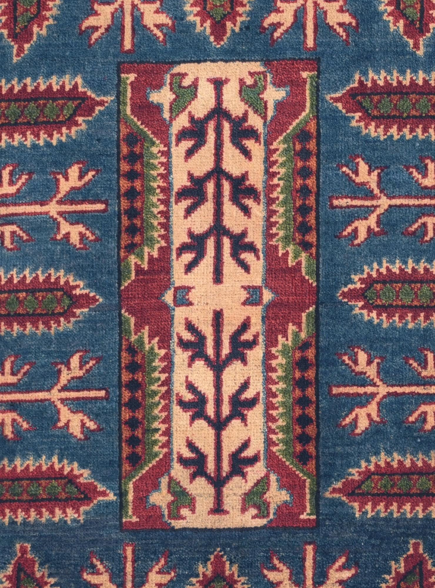1' 11 x 2' 11 Hand Knotted Kazak Rug