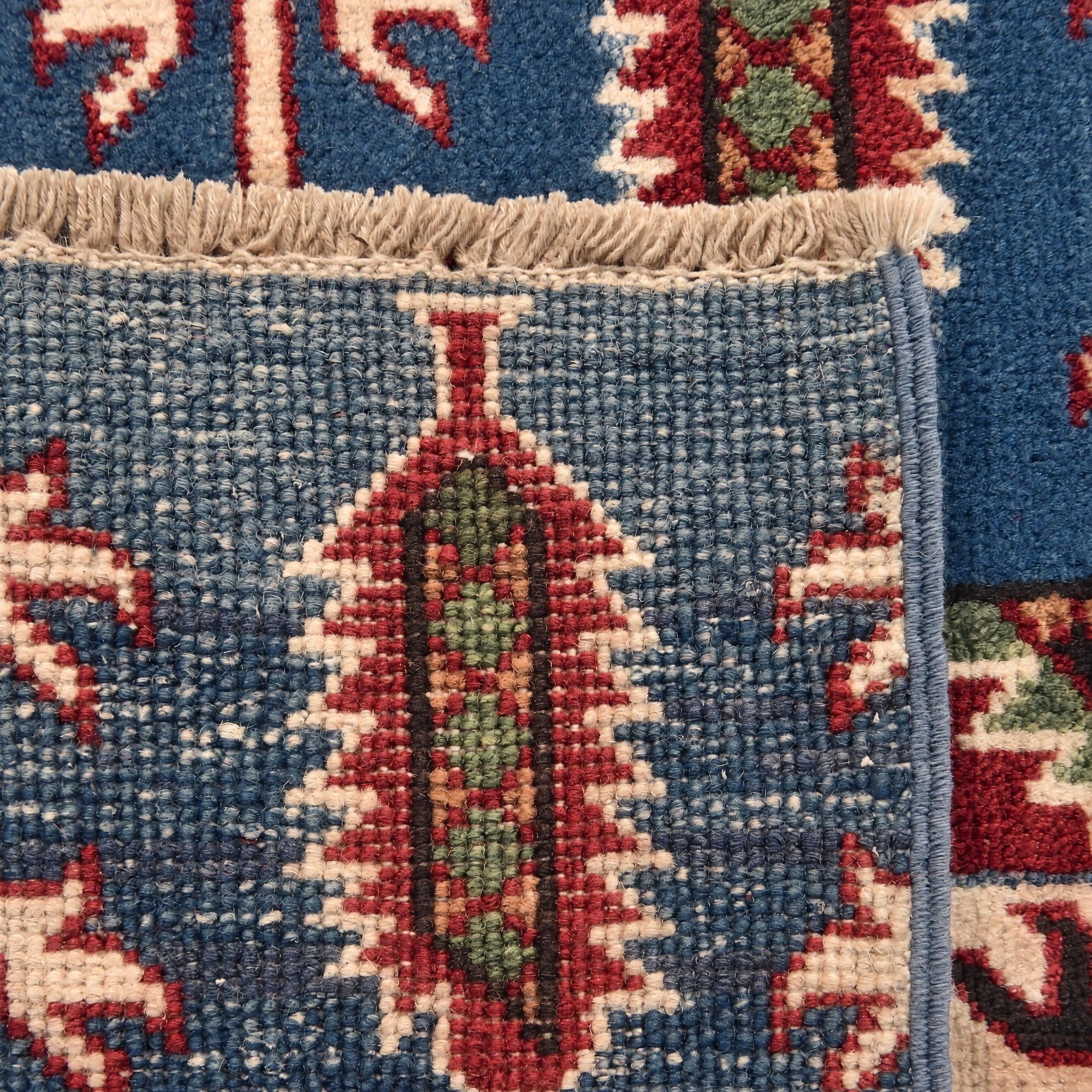 60cm x 90cm Hand Knotted Kazak Rug