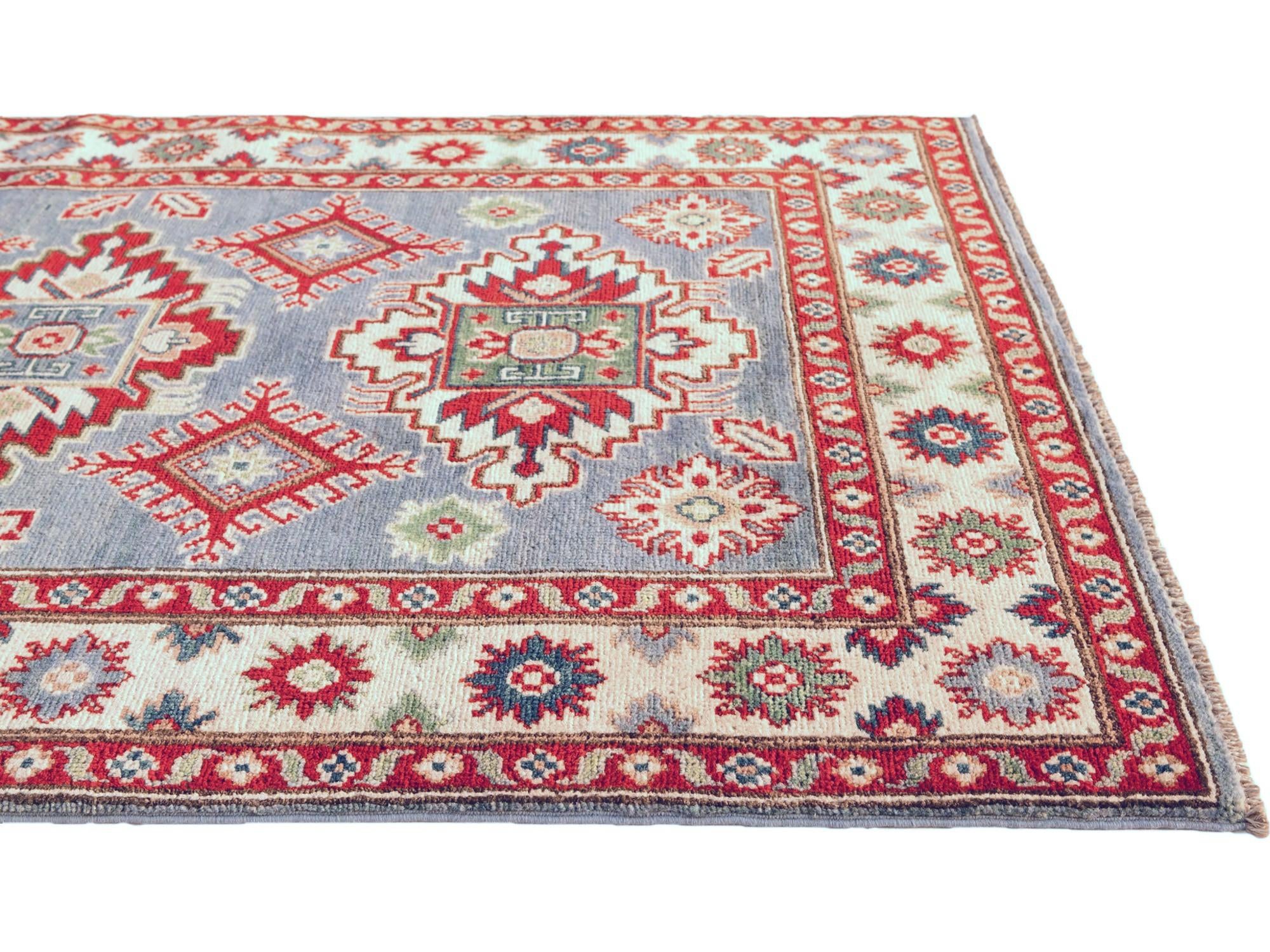 3' 3 x 5' Hand Knotted Kazak Rug
