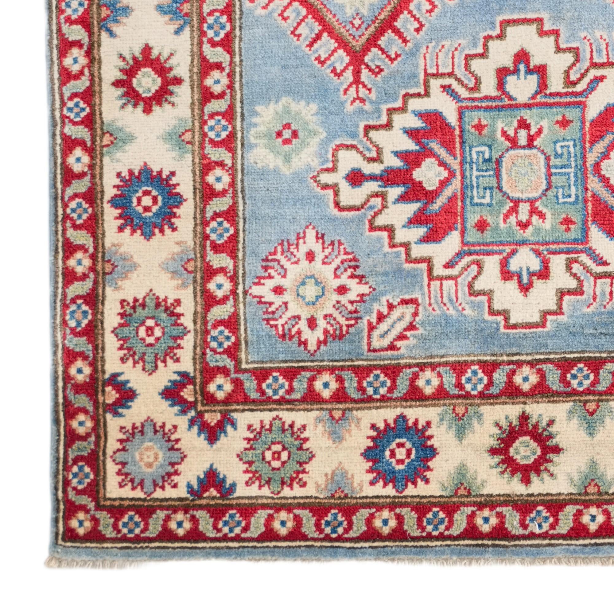 3' 3 x 5' Hand Knotted Kazak Rug