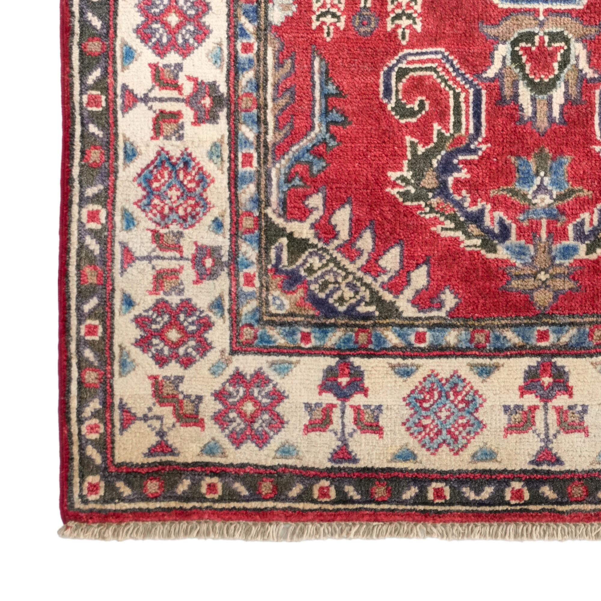 2' 8 x 4' 1 Hand Knotted Kazak Rug