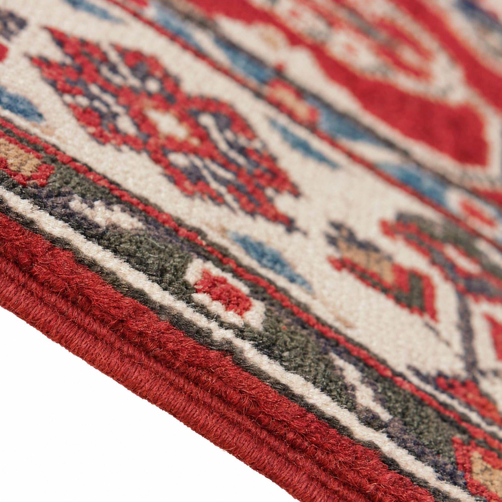 80cm x 125cm Hand Knotted Kazak Rug