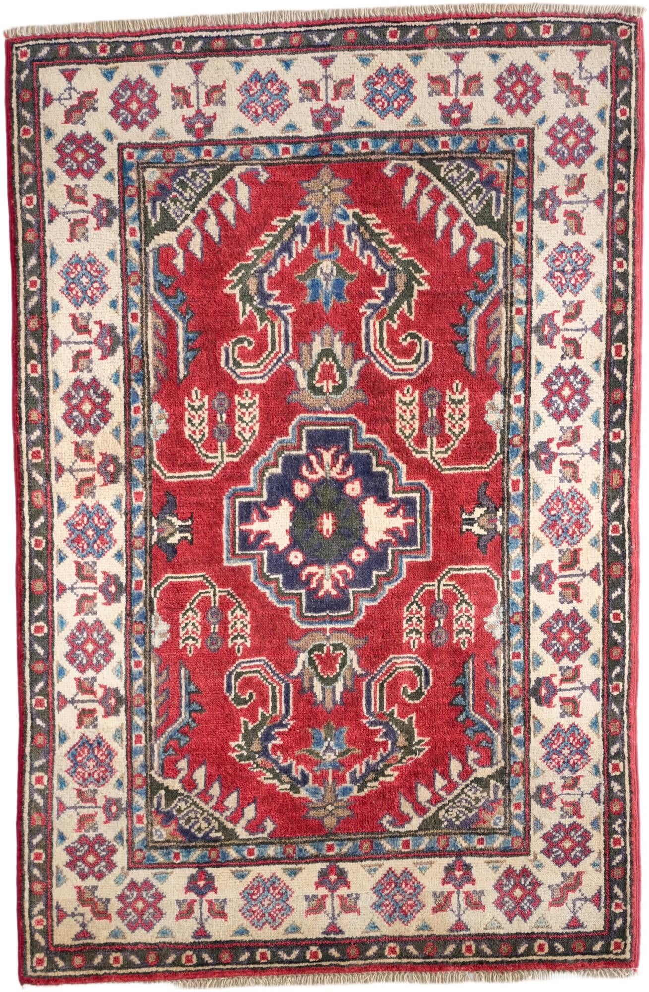 2' 8 x 4' 1 Hand Knotted Kazak Rug