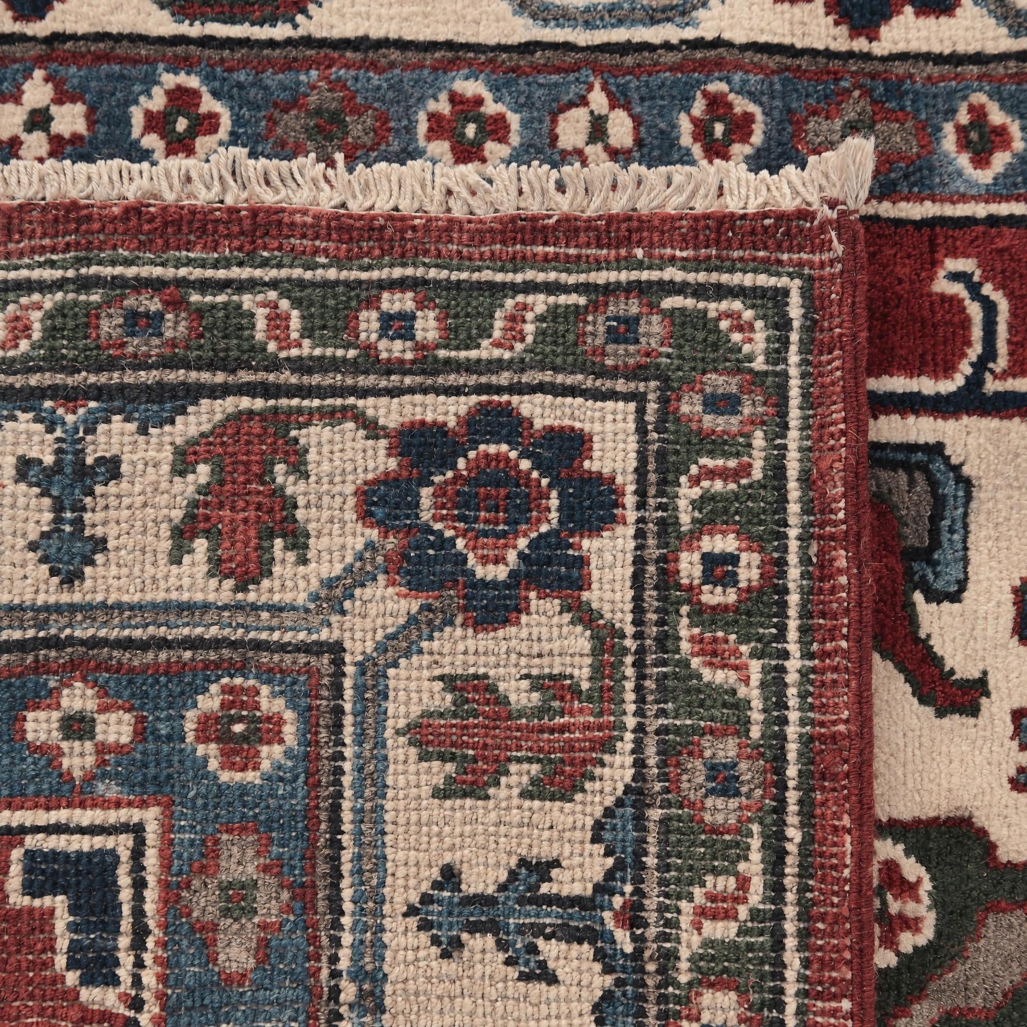 105cm x 165cm Hand Knotted Kazak Rug