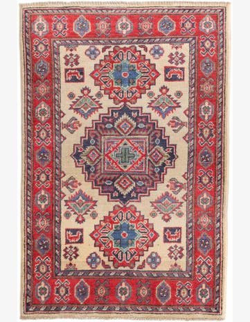 2' 9 x 4' 1 Hand Knotted Kazak Rug