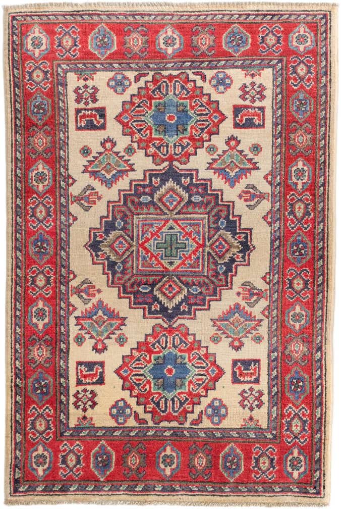 2' 9 x 4' 1 Hand Knotted Kazak Rug